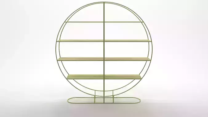 Elegant Semicircle Shelves - 3ds Max