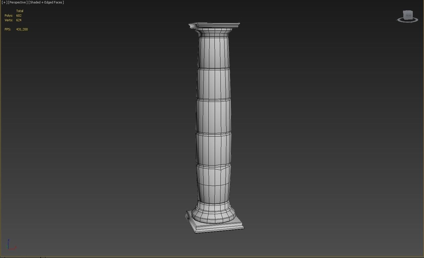 Stylized Sand Pillar Low-poly 3D model_14