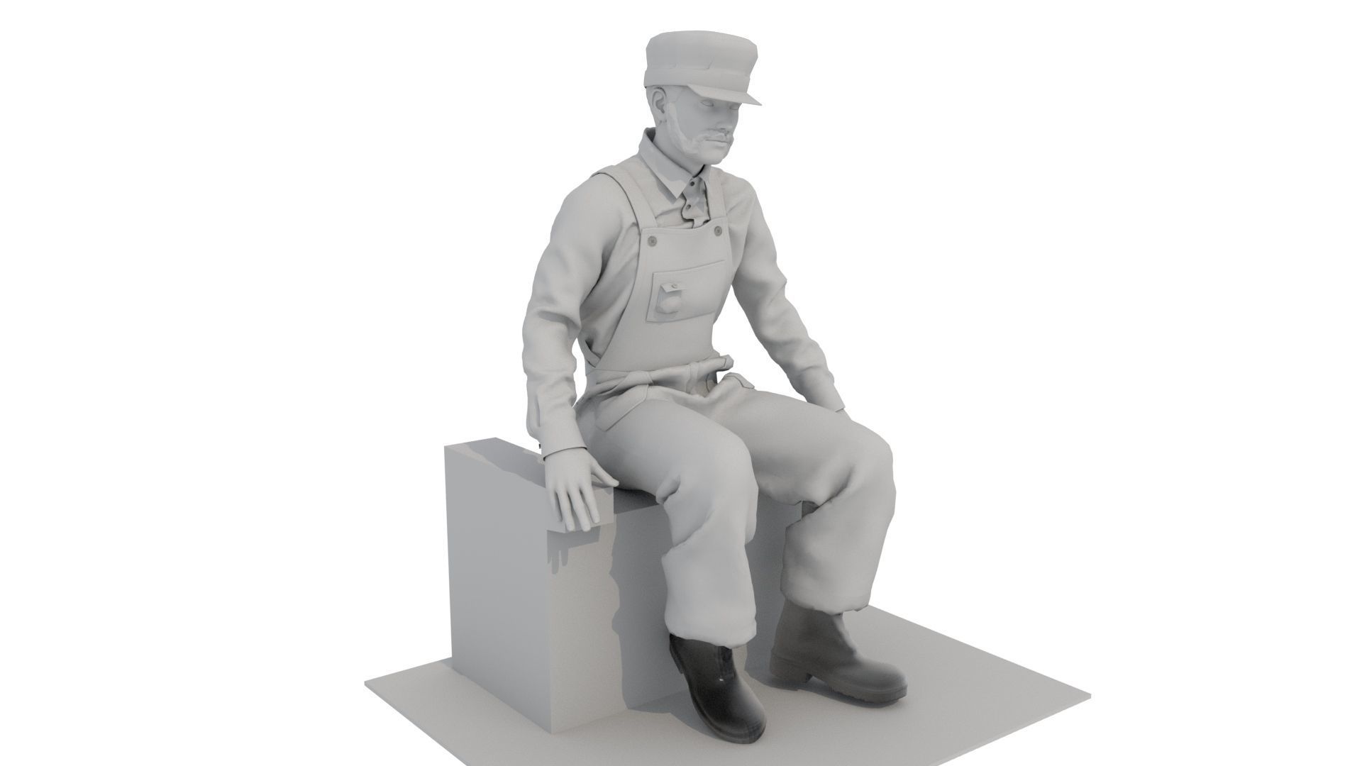 1860s era USA Steam Boat-Ship Engineers Models N-Other Scales 3D print model_6