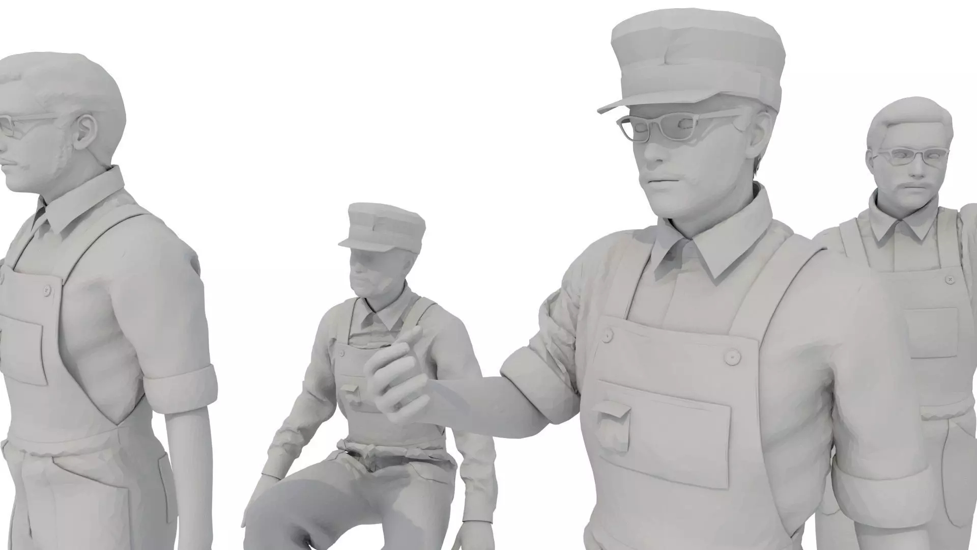 1860s era USA Steam Boat-Ship Engineers Models N-Other Scales 3D print model_0