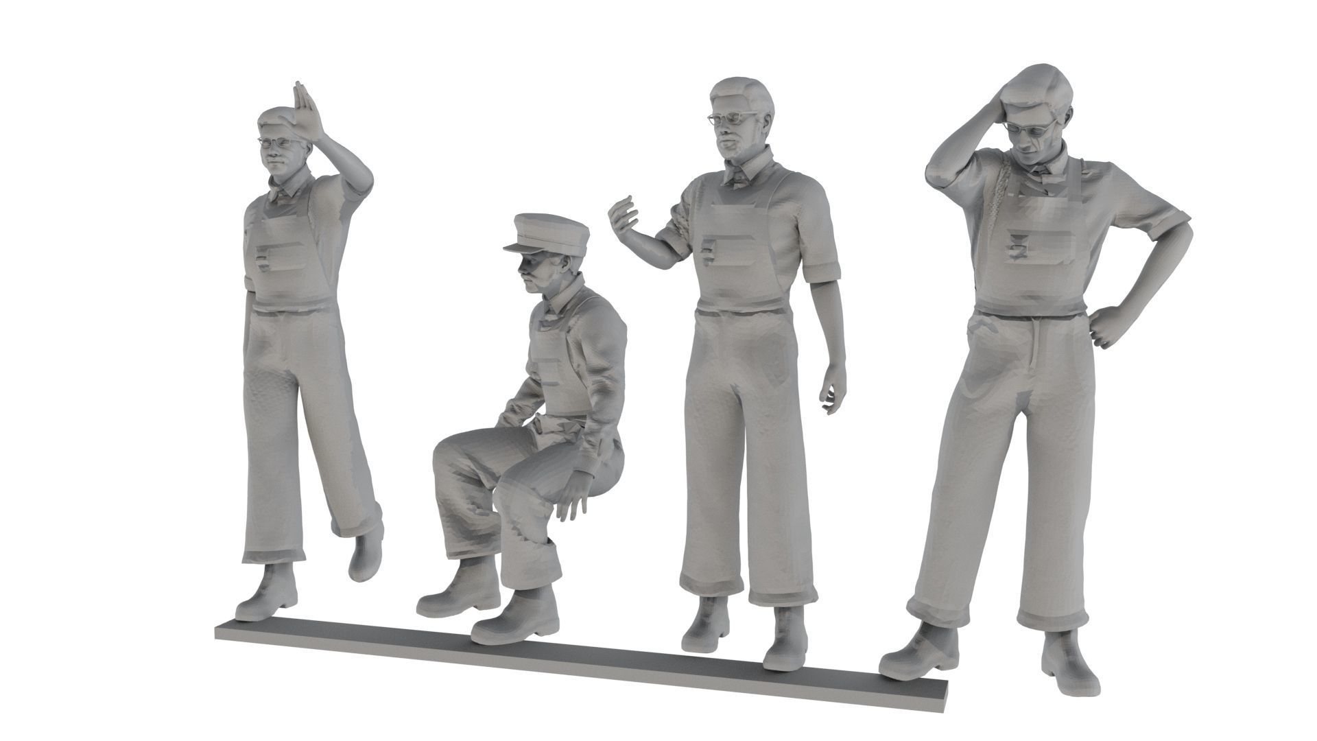 1860s era USA Steam Boat-Ship Engineers Models N-Other Scales 3D print model_13