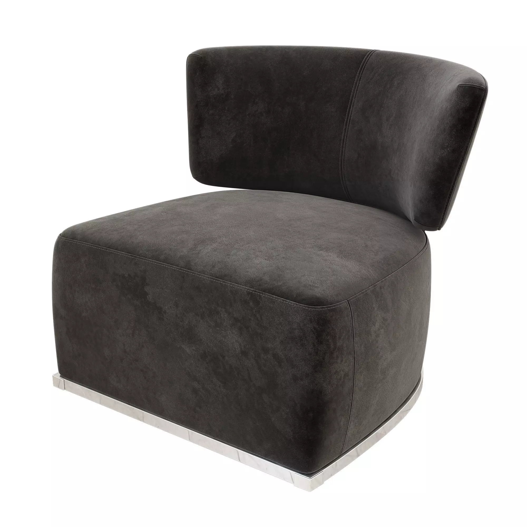 Amoenus Armchair Low-poly 3D model_0