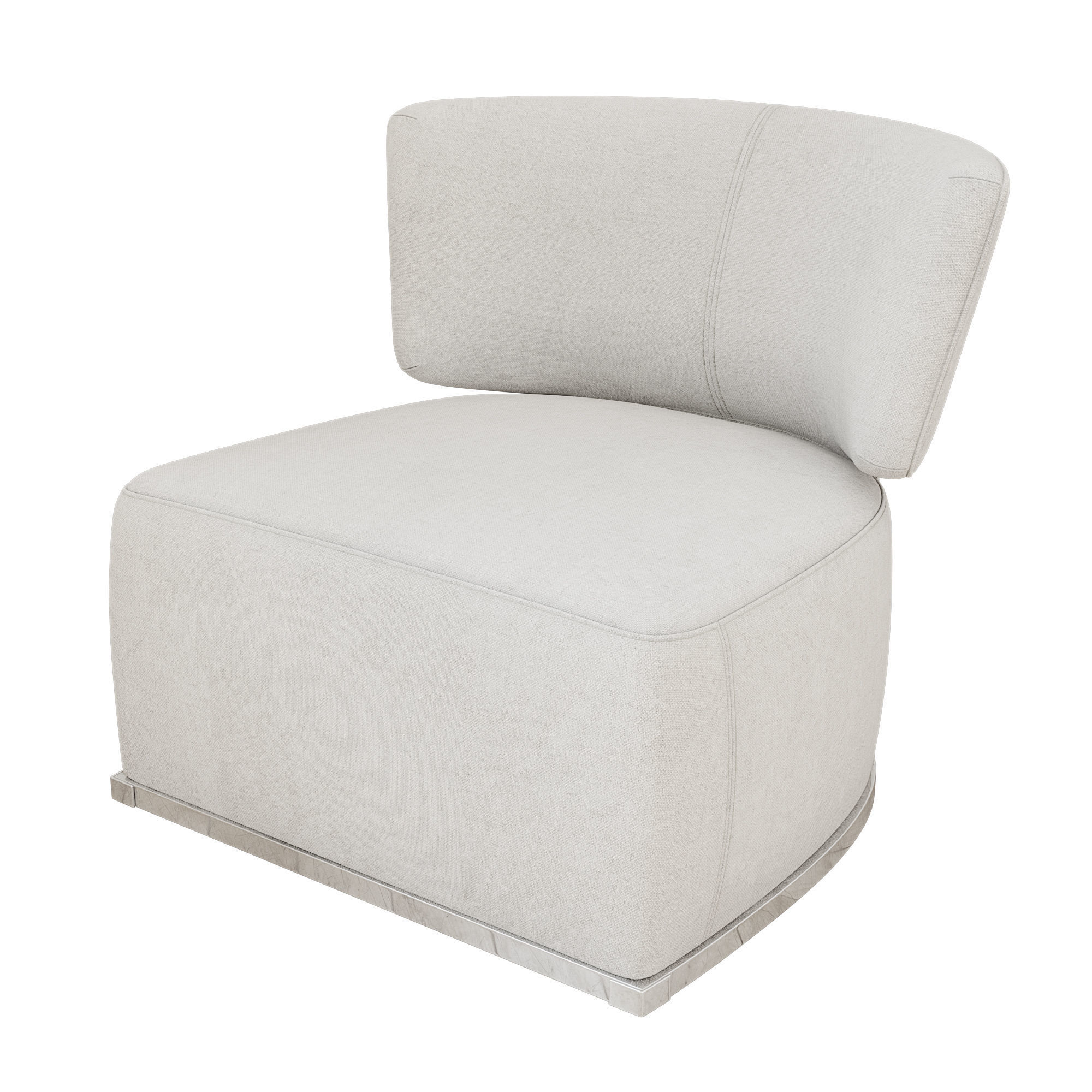 Amoenus Armchair Low-poly 3D model_2