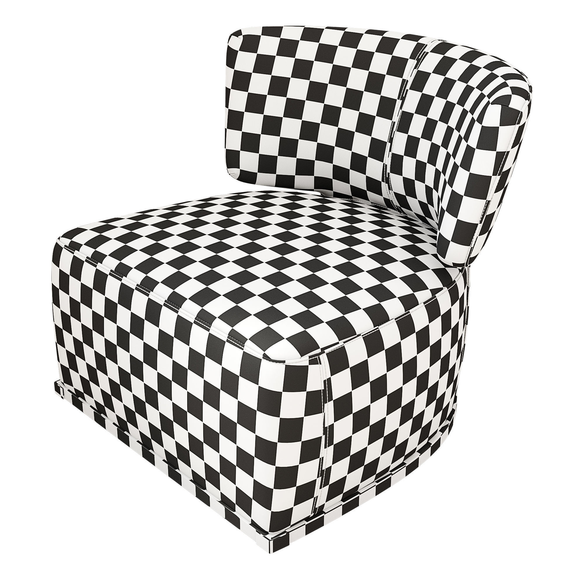 Amoenus Armchair Low-poly 3D model_10