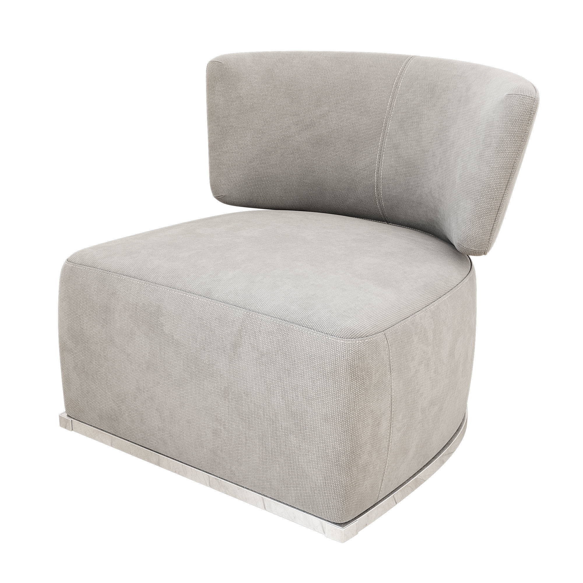 Amoenus Armchair Low-poly 3D model_1