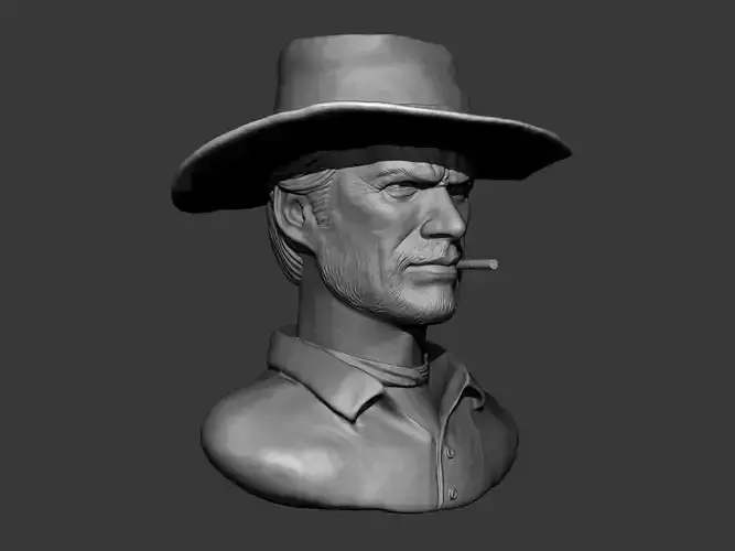 Clint Eastwood 3D Print Model