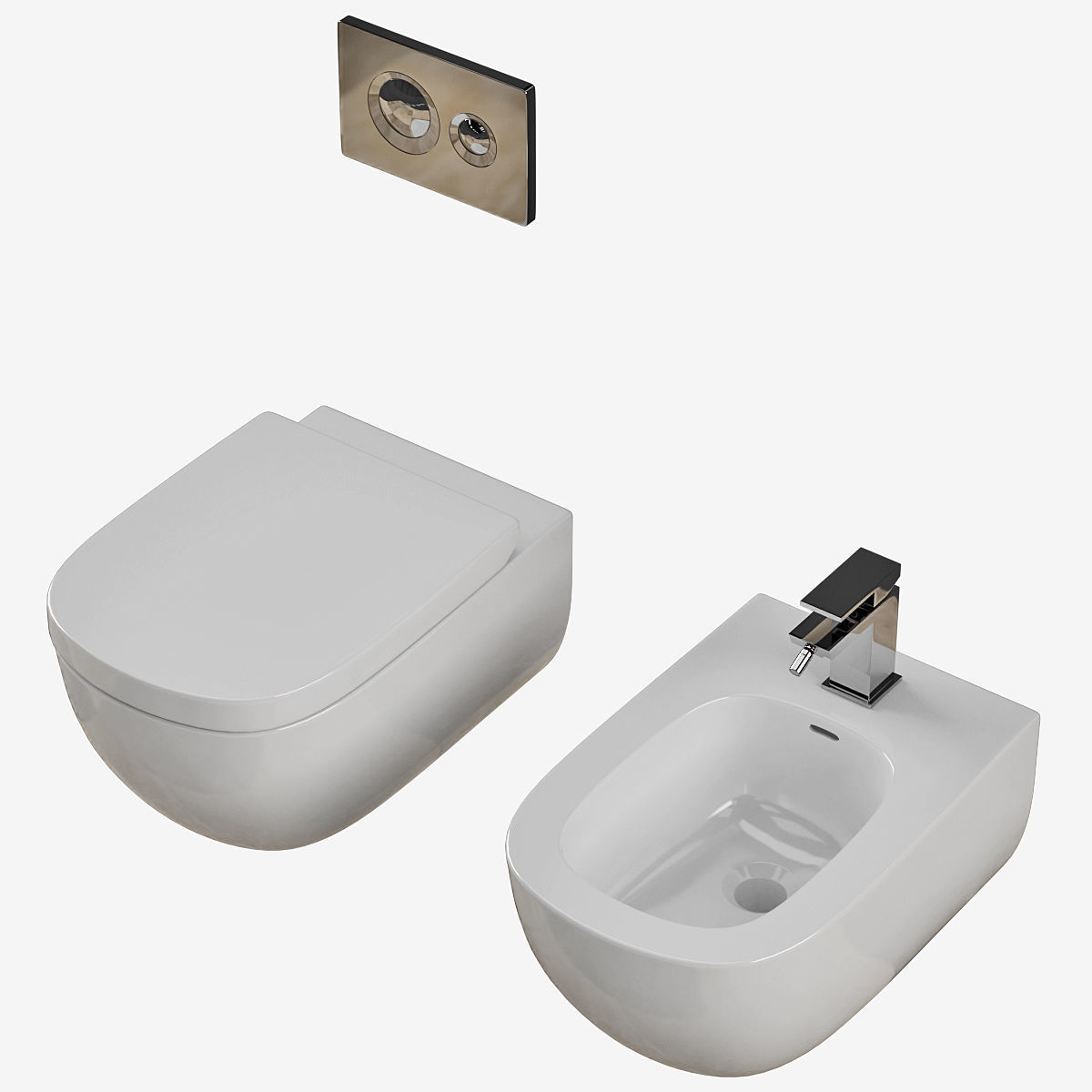 Laufen PALOMBA bidet toilet Part 1 3D model_1