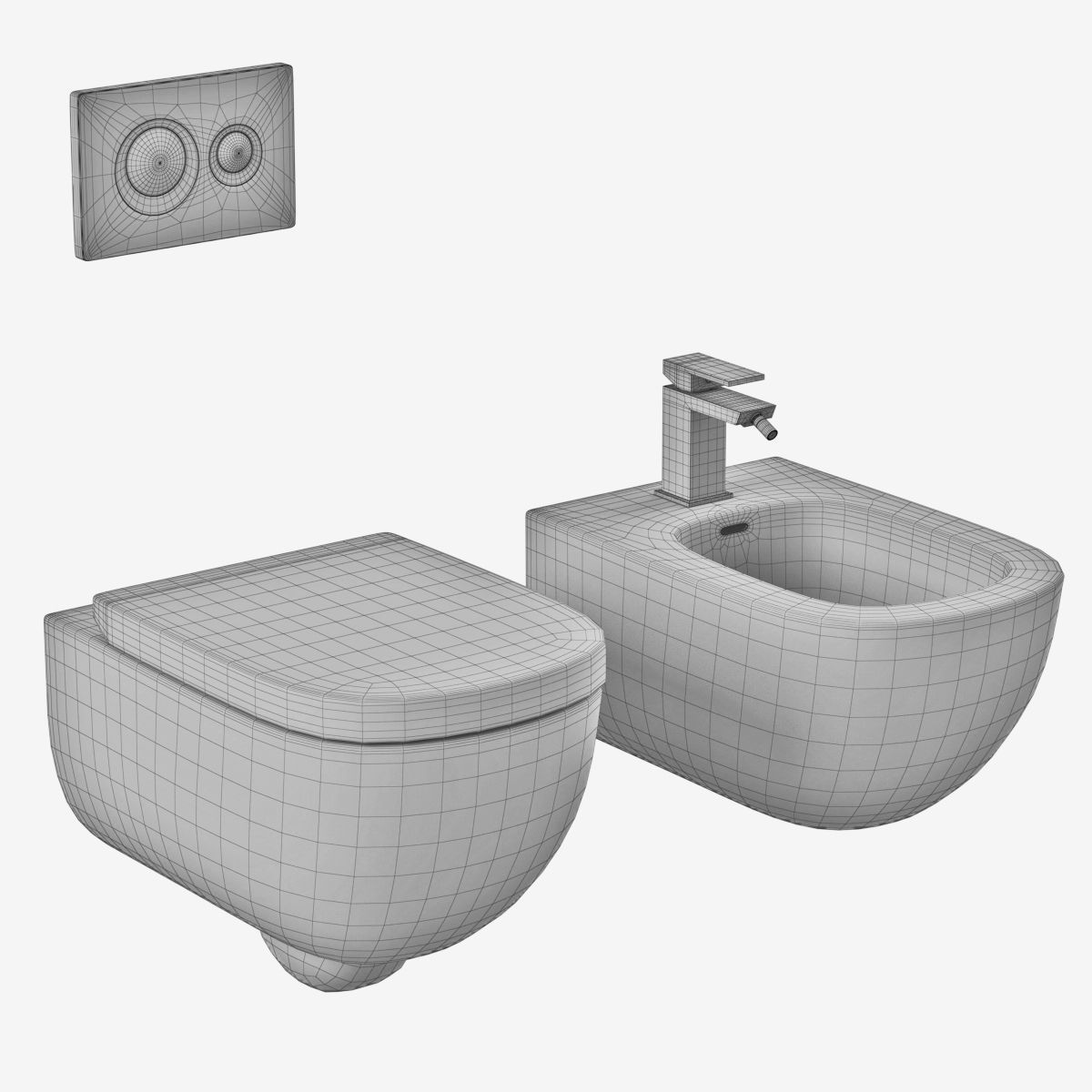 Laufen PALOMBA bidet toilet Part 1 3D model_2