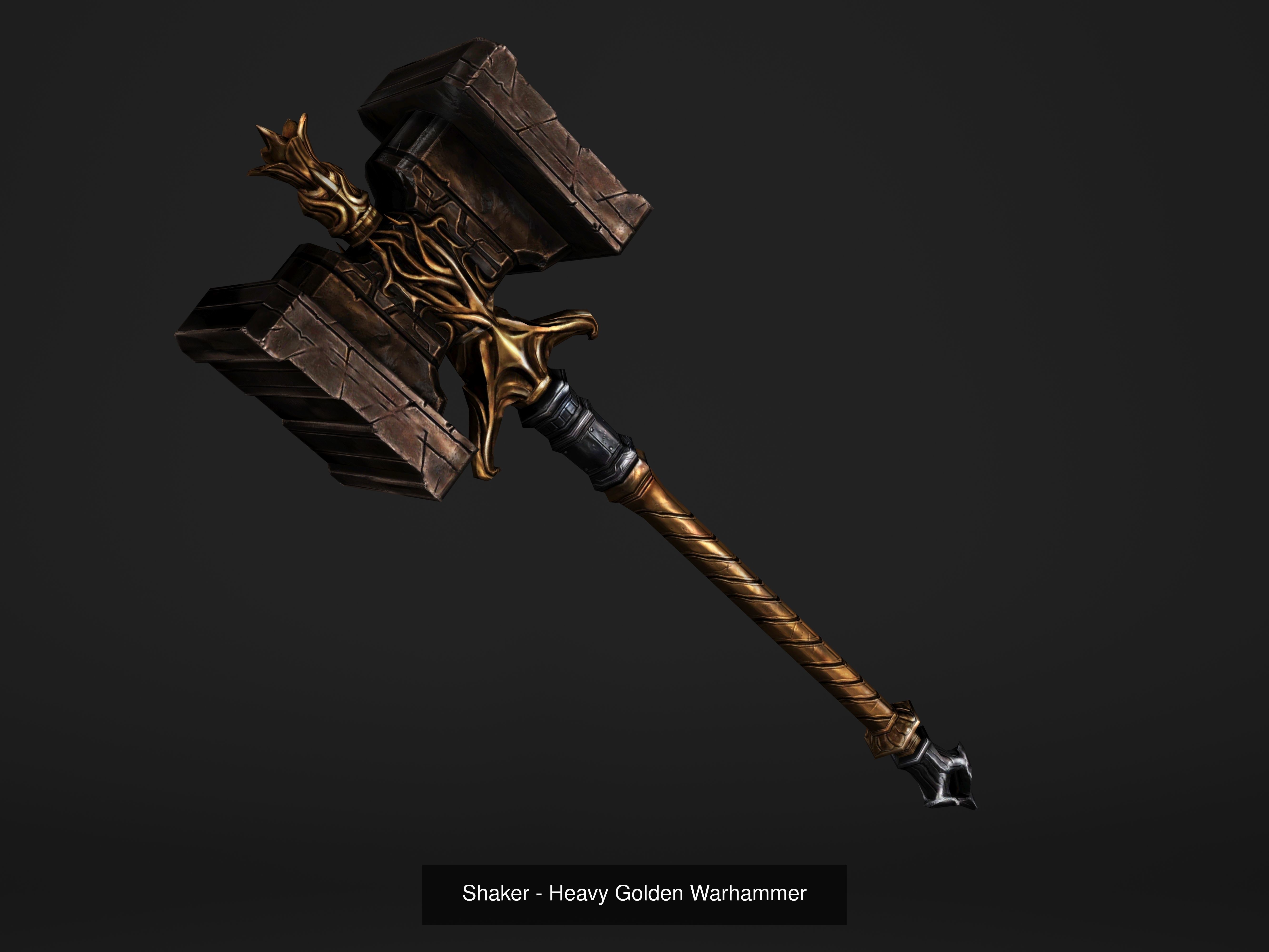 Fantasy Magical Weapons 3D Model Collection_5