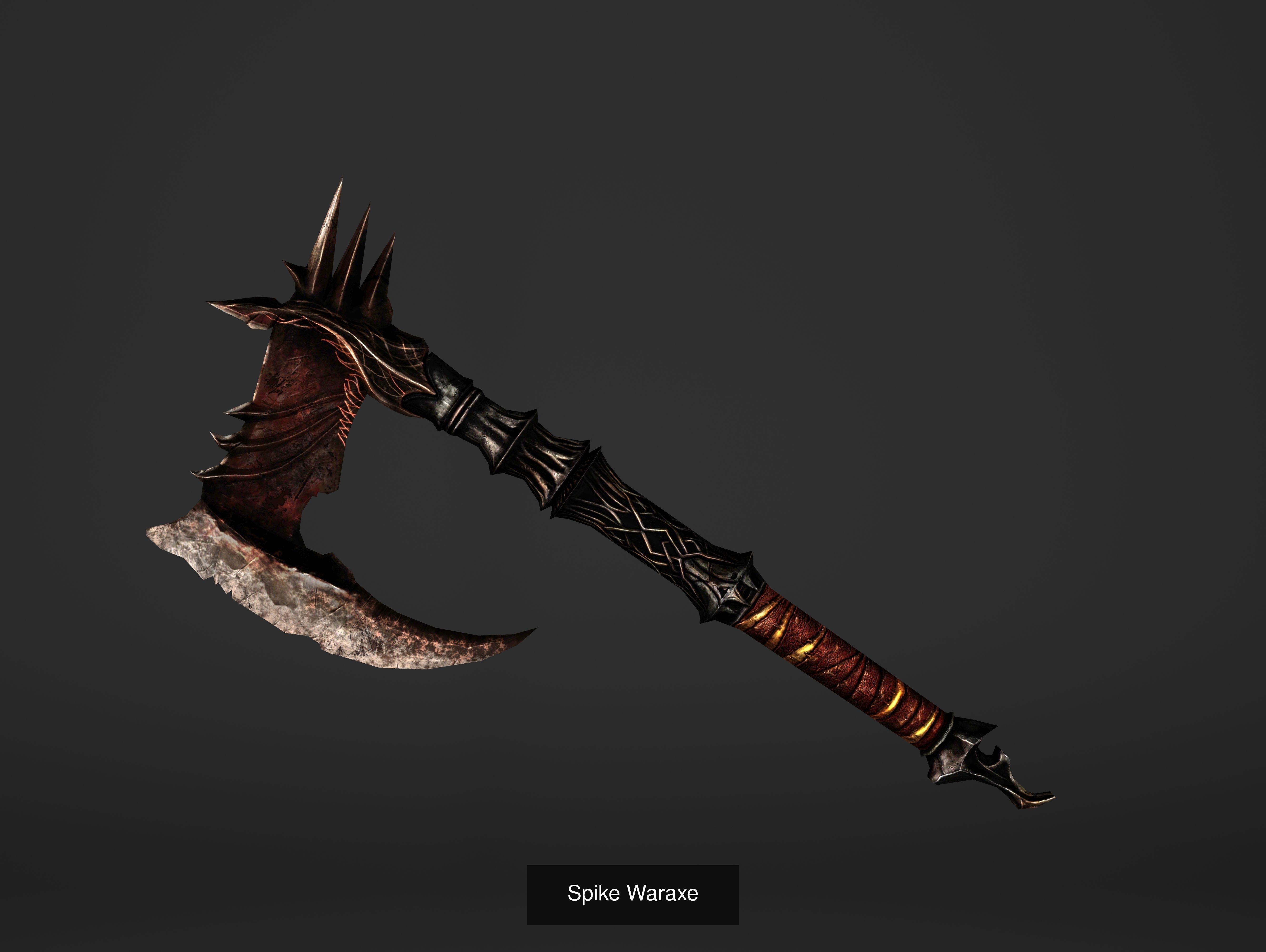 Fantasy Magical Weapons 3D Model Collection_12