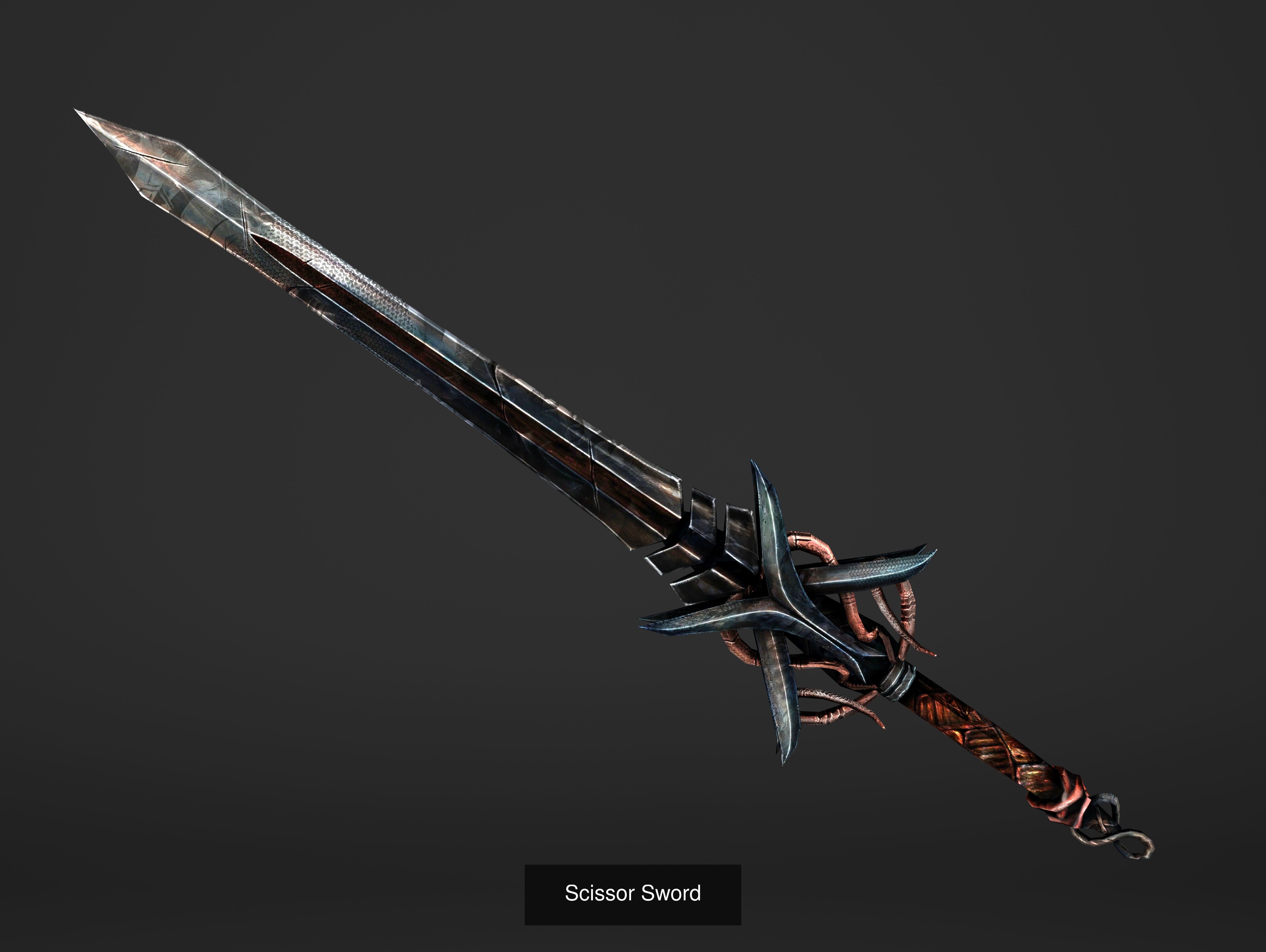 Fantasy Magical Weapons 3D Model Collection_11