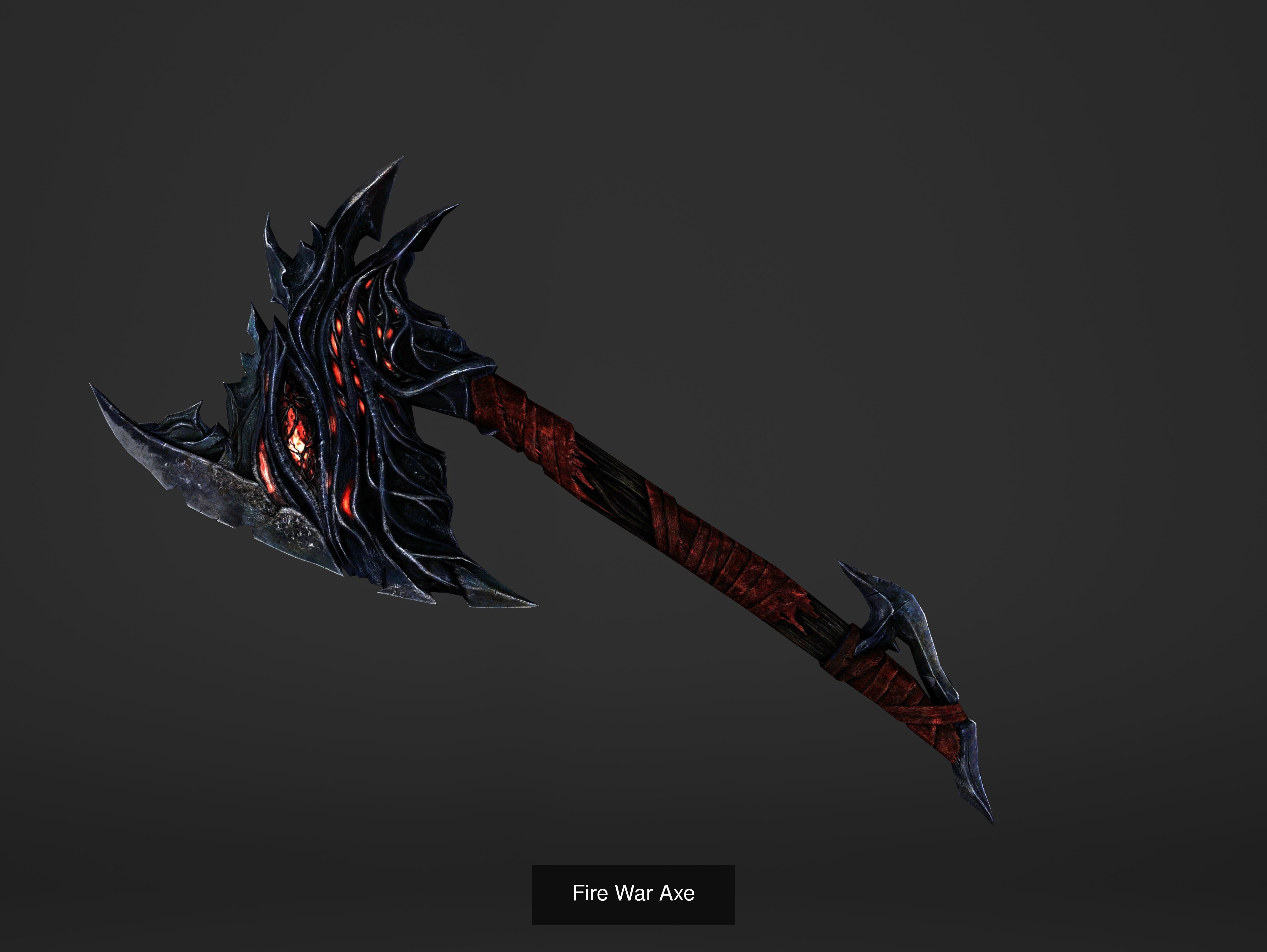 Fantasy Magical Weapons 3D Model Collection_8