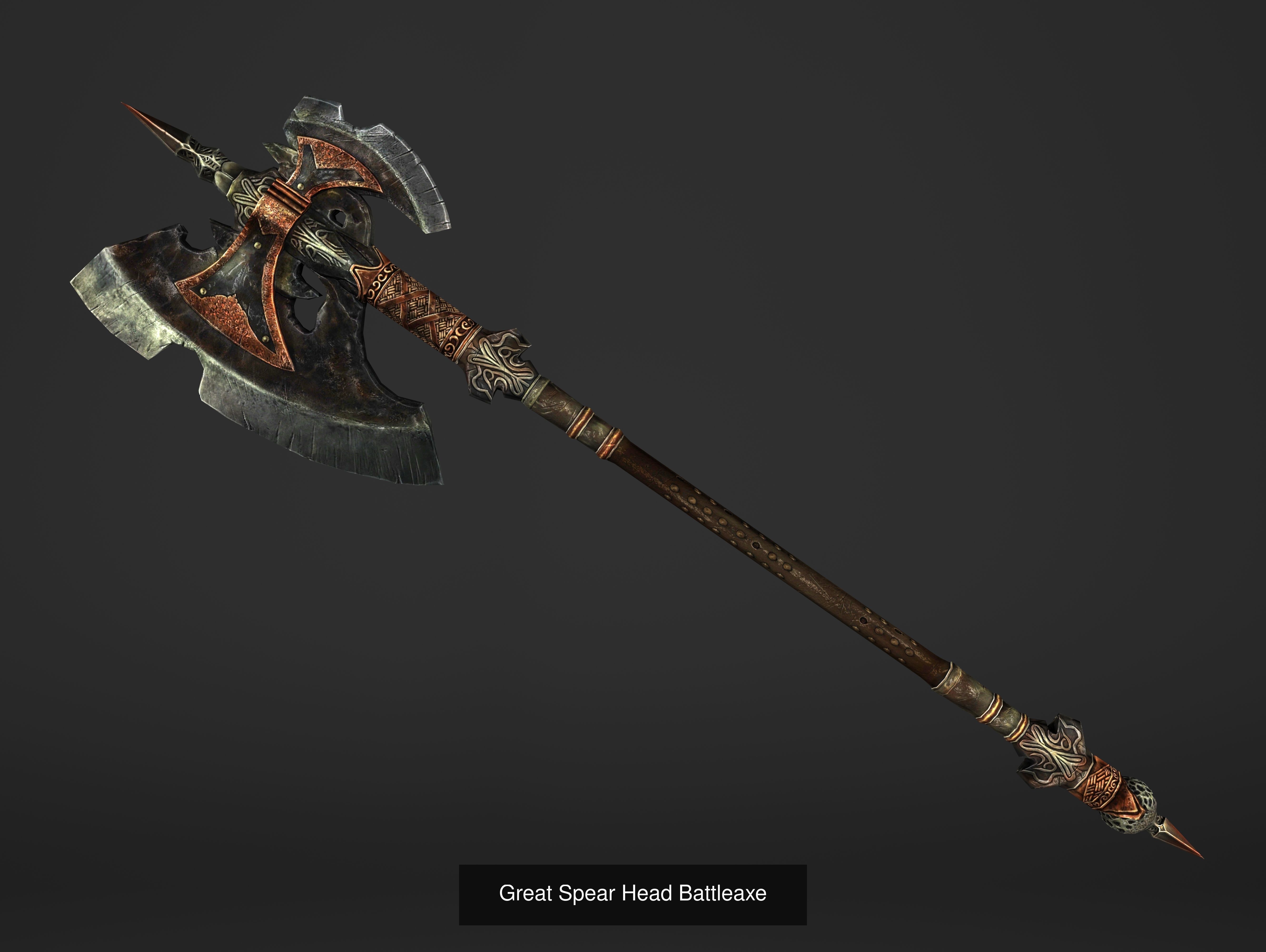 Fantasy Magical Weapons 3D Model Collection_6