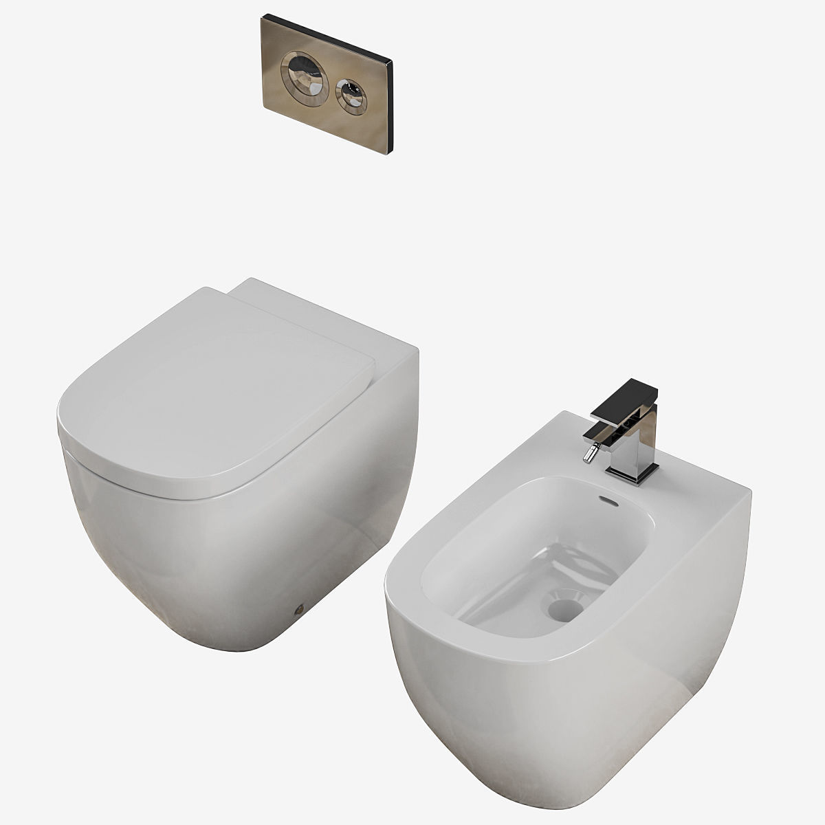 Laufen PALOMBA bidet toilet Part 2 3D model_1