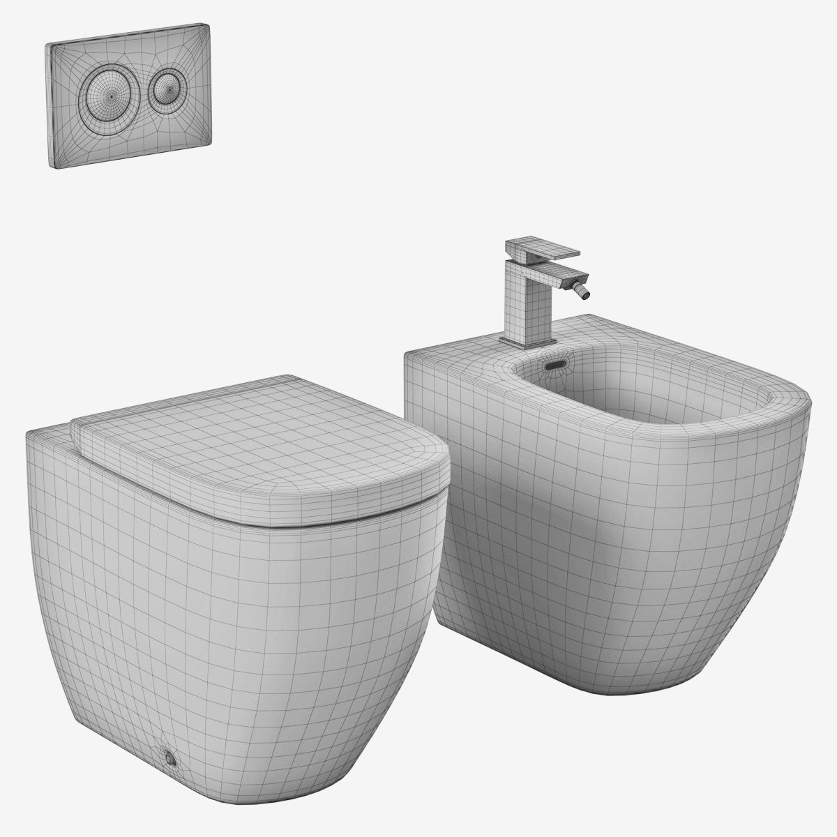 Laufen PALOMBA bidet toilet Part 2 3D model_2
