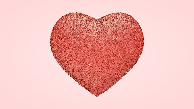 Confetti Heart 3D model