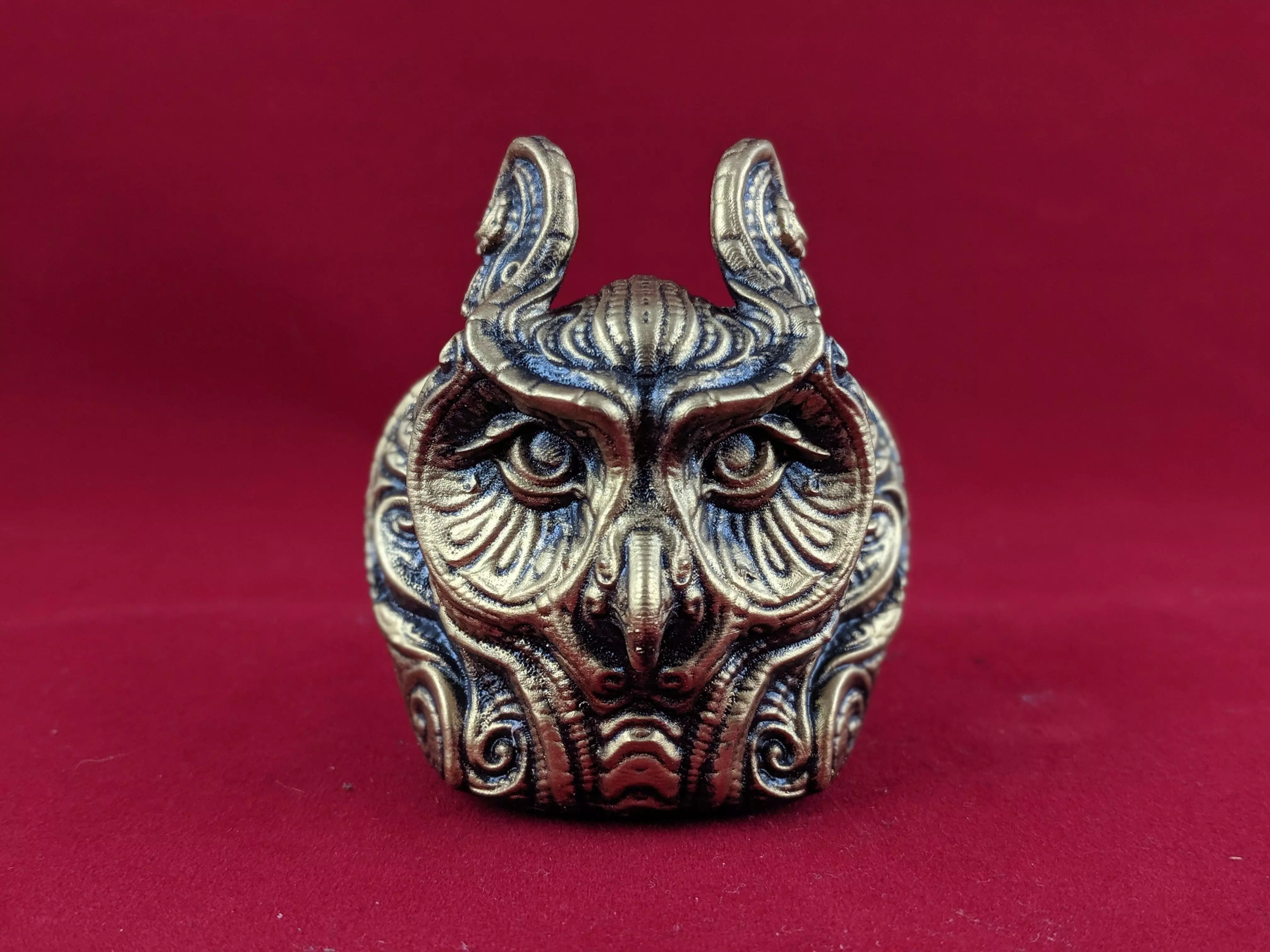 Ornate owl 3D model_0