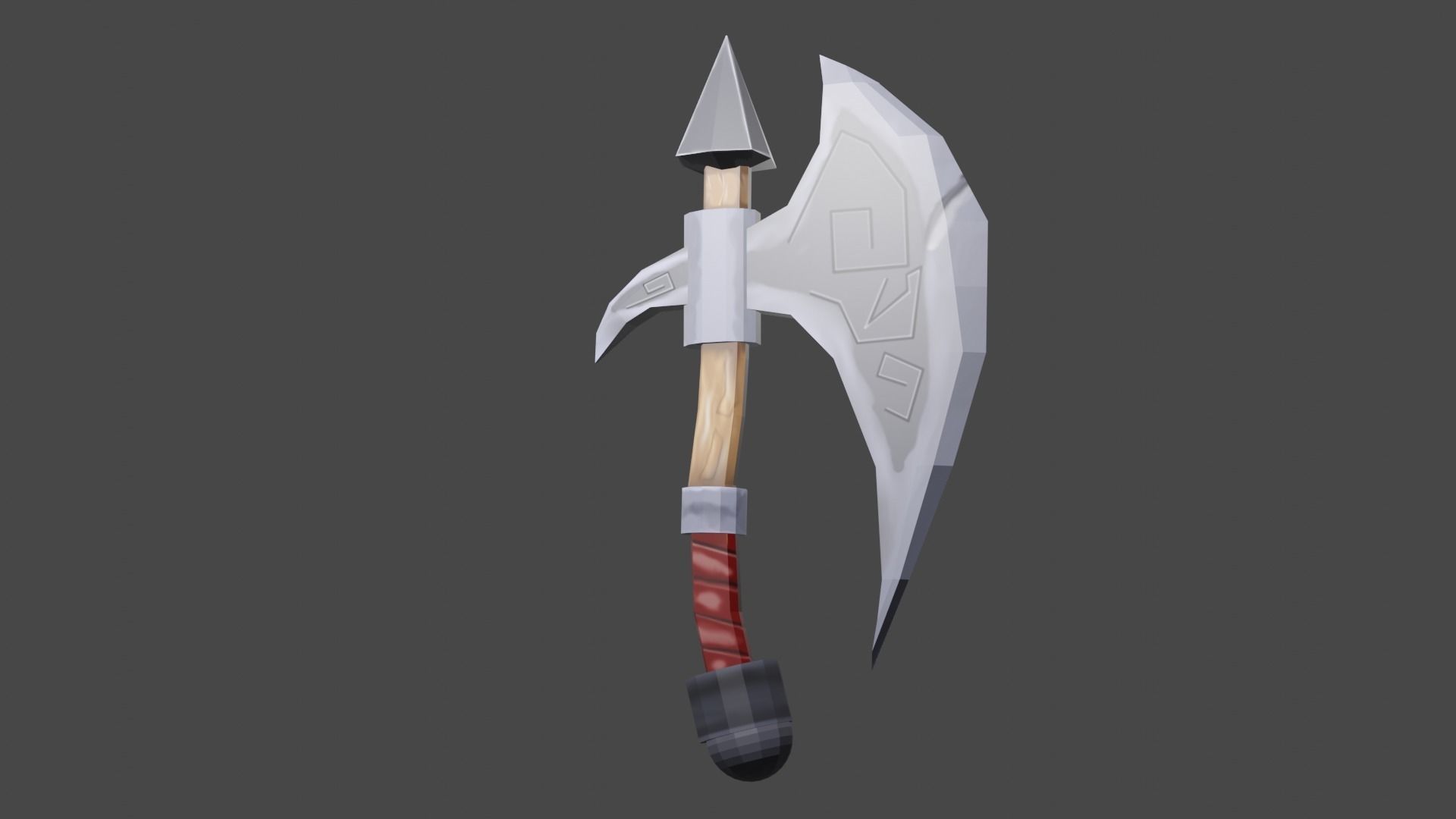 axe machado 3D model_14
