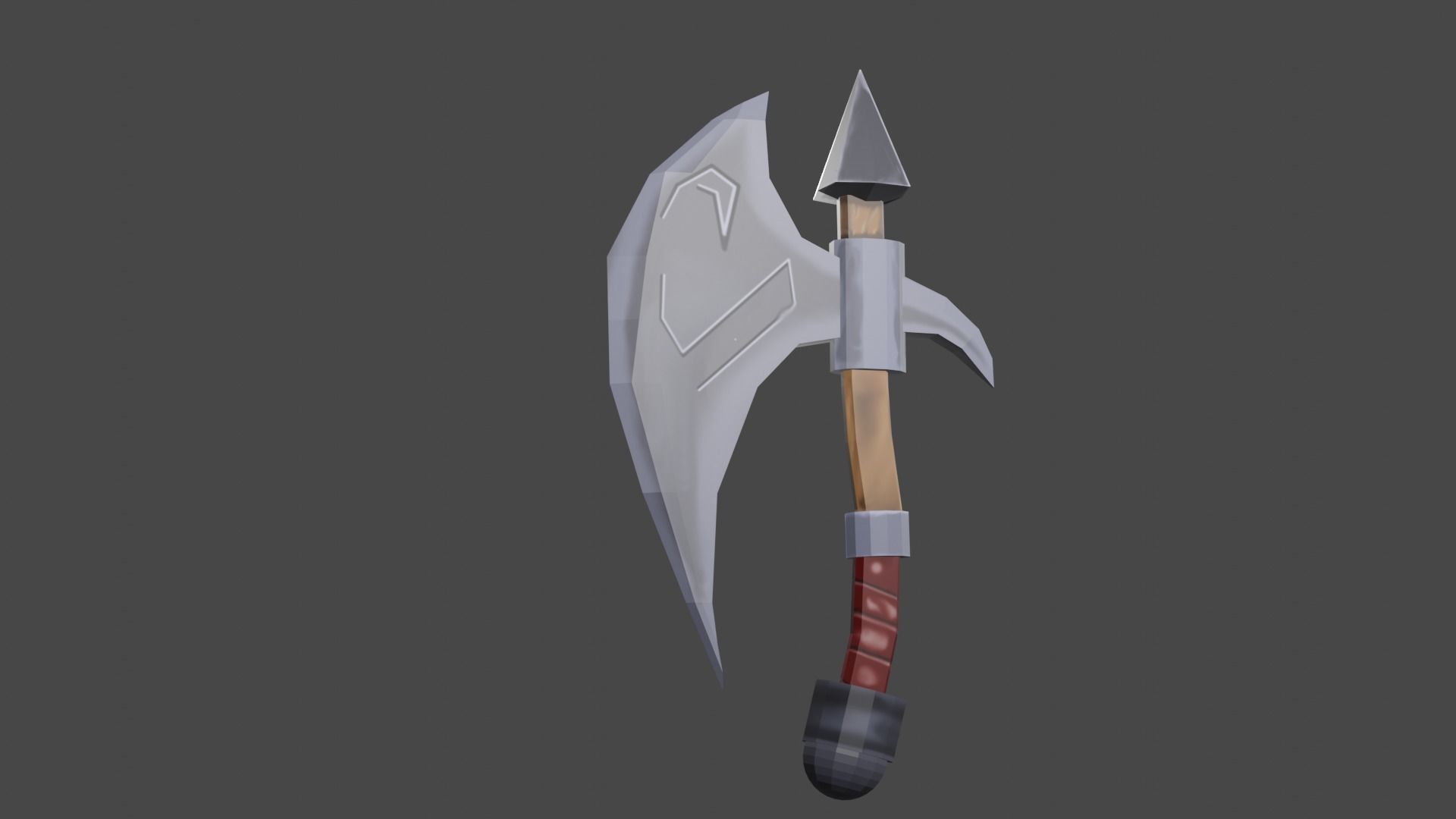 axe machado 3D model_19