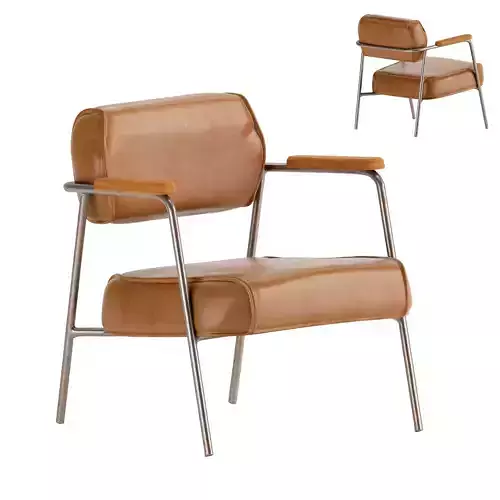  Armchair Minimalist Metal Frame