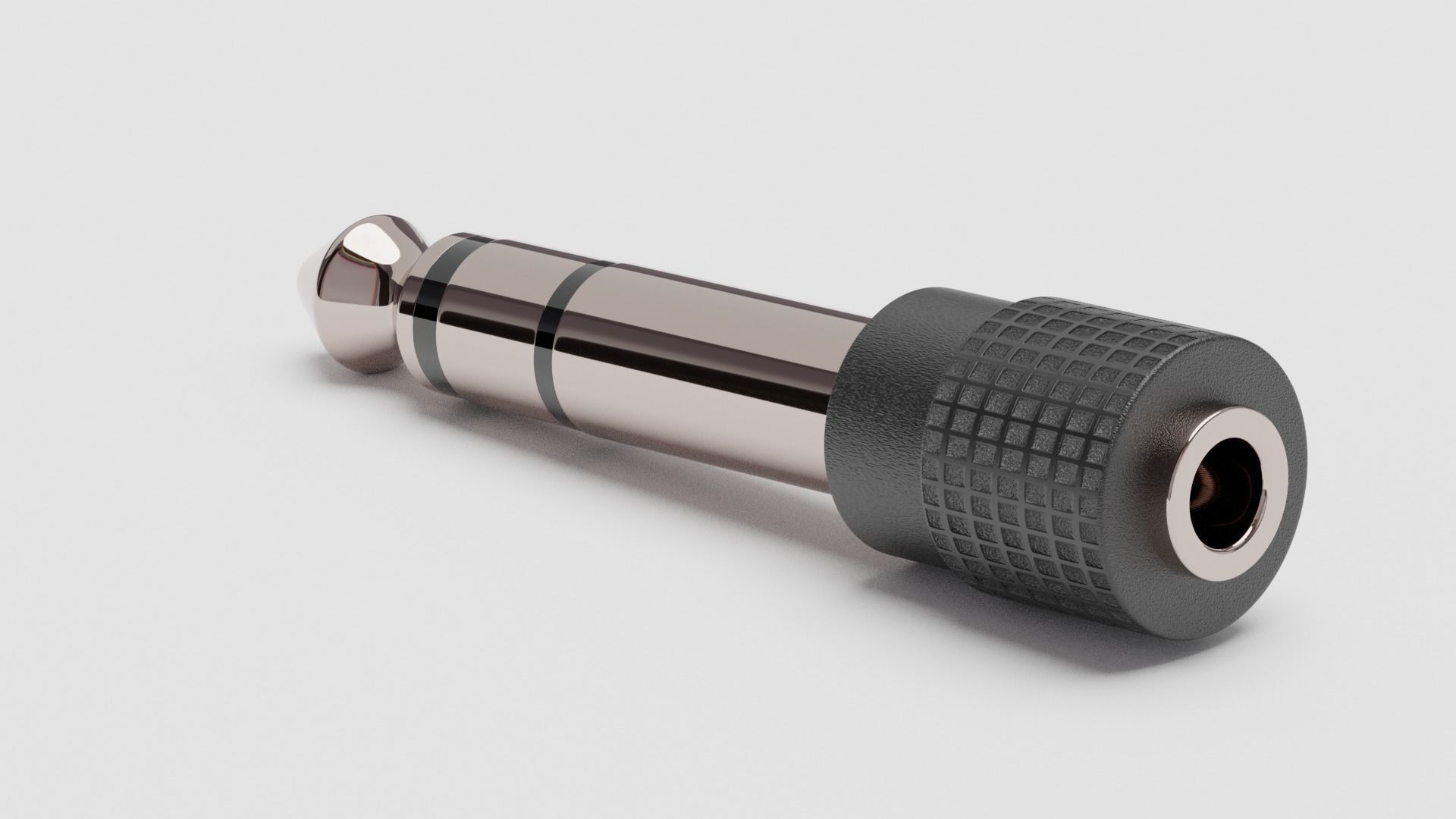 Stereo Plug Adapter - Blender Free 3D model_25