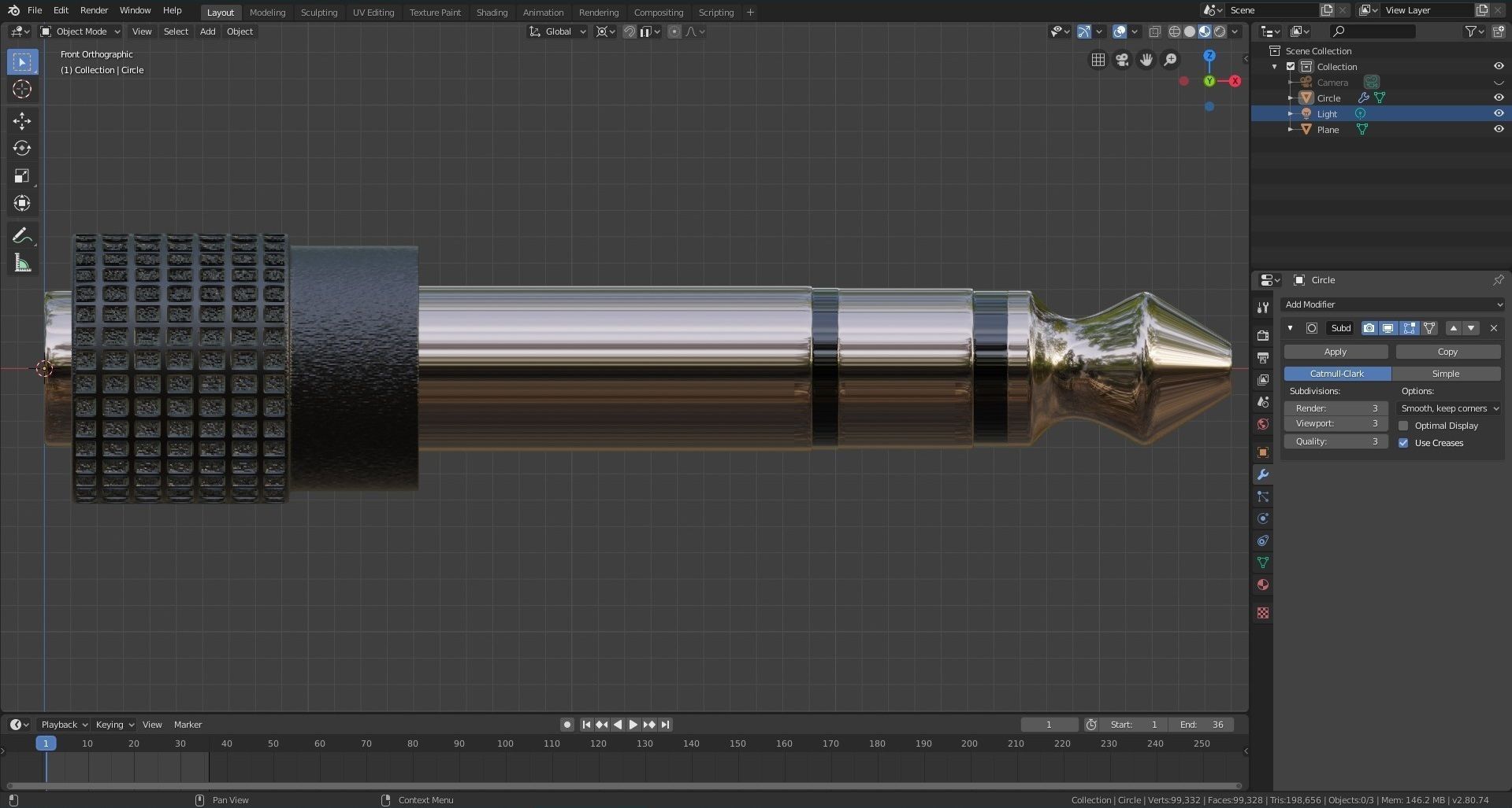 Stereo Plug Adapter - Blender Free 3D model_43