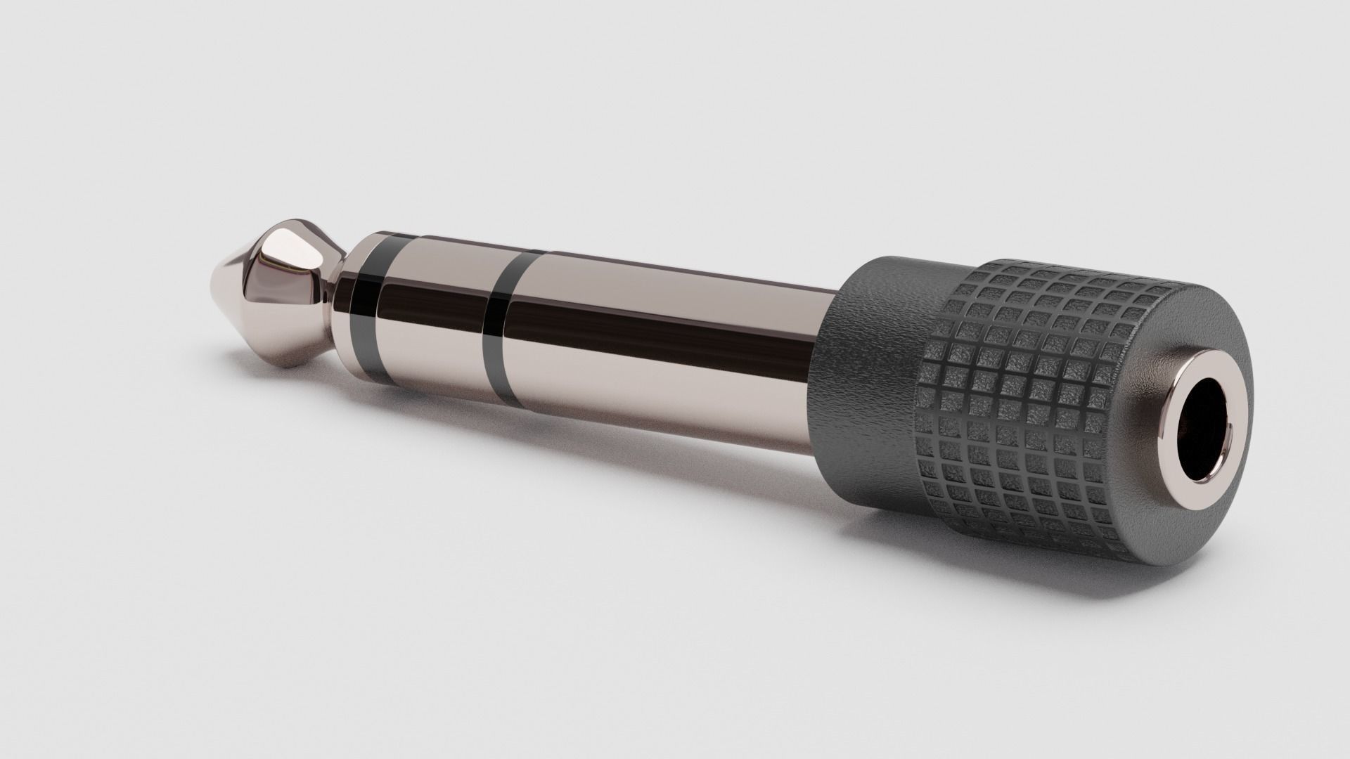 Stereo Plug Adapter - Blender Free 3D model_24
