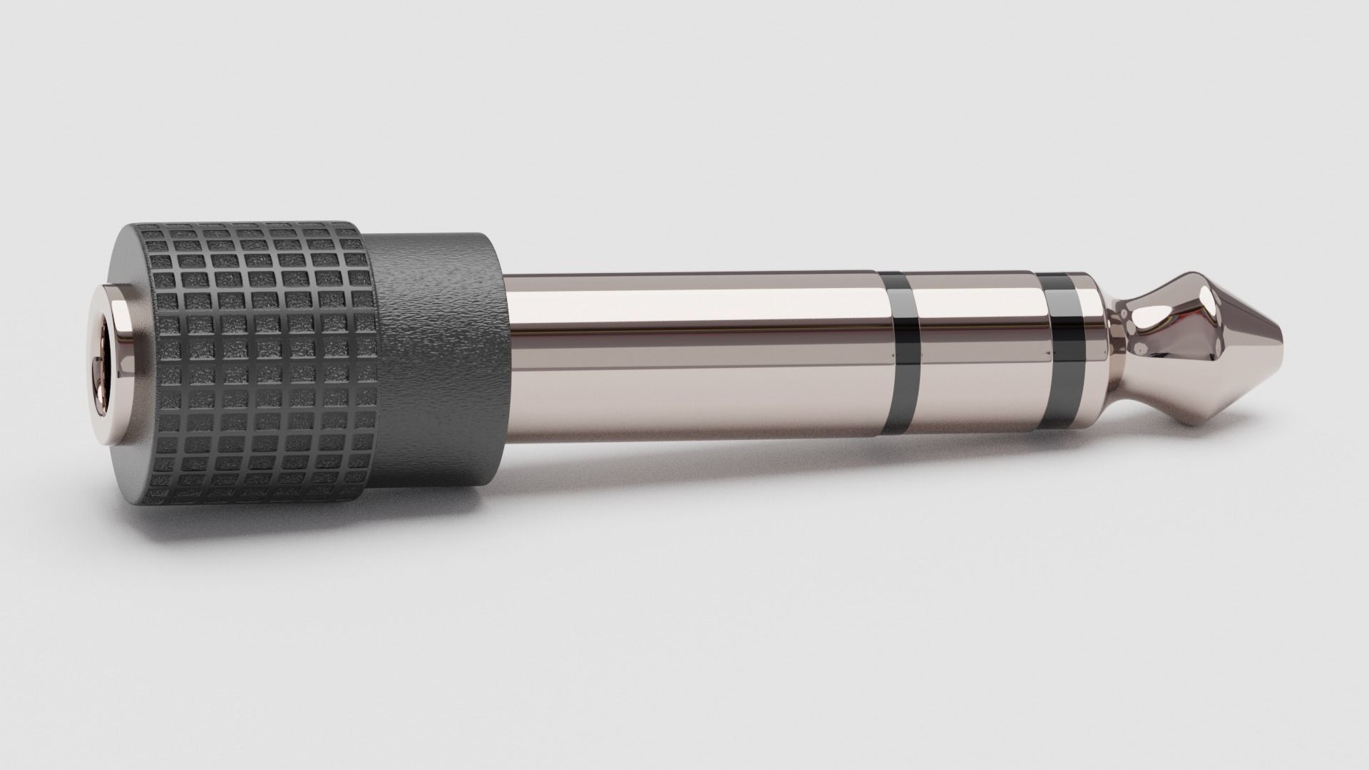 Stereo Plug Adapter - Blender Free 3D model_1