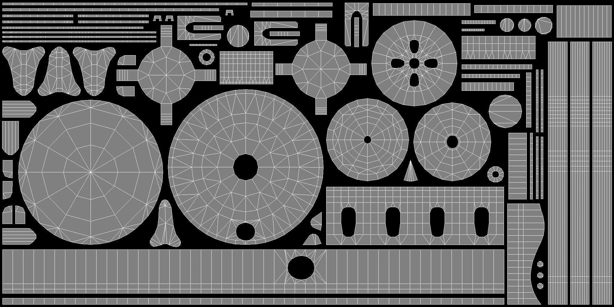 Vintage kerosene stove Low-poly 3D model_8