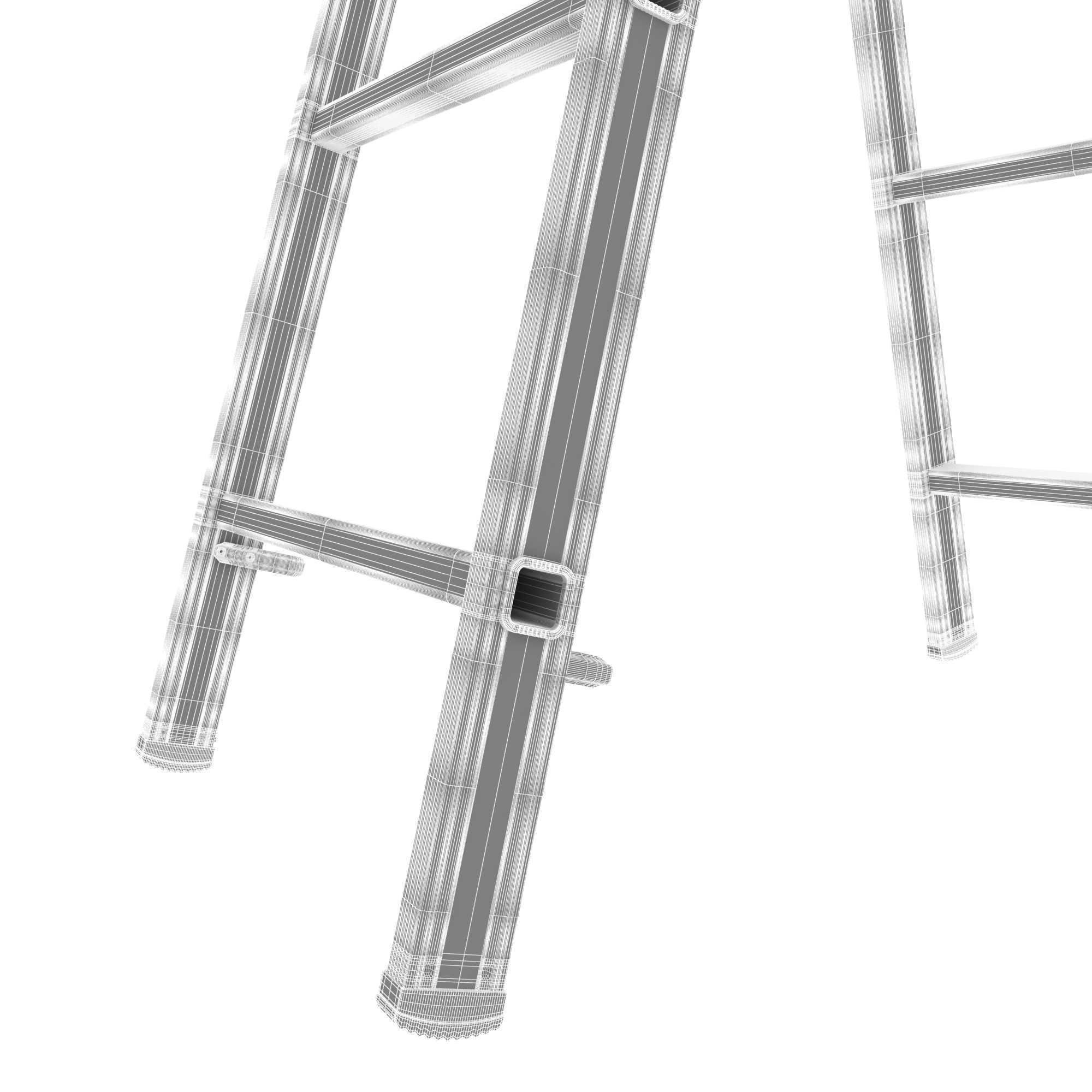 Hymer 4023 aluminium ladder 3d model 3D model_8