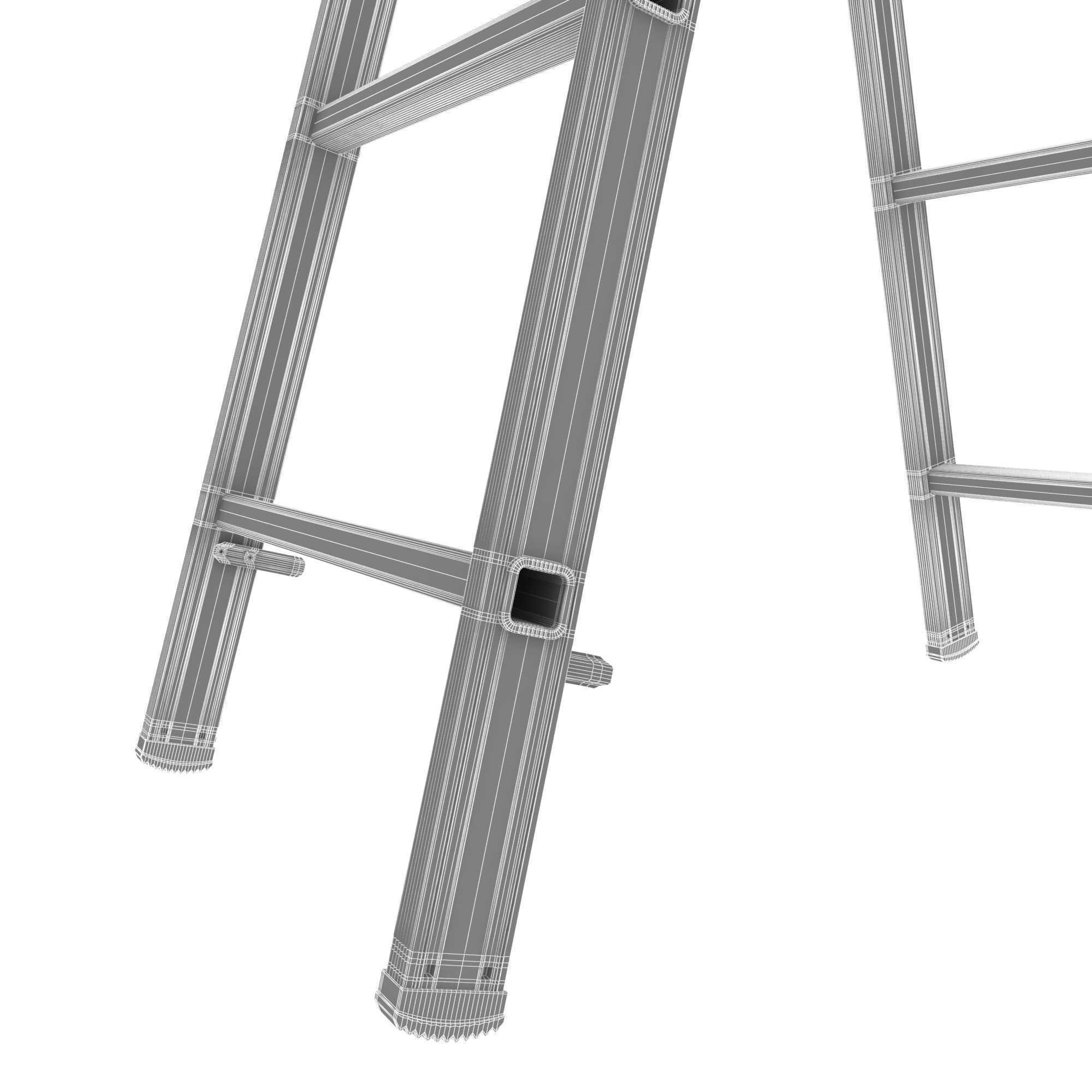 Hymer 4023 aluminium ladder 3d model 3D model_7