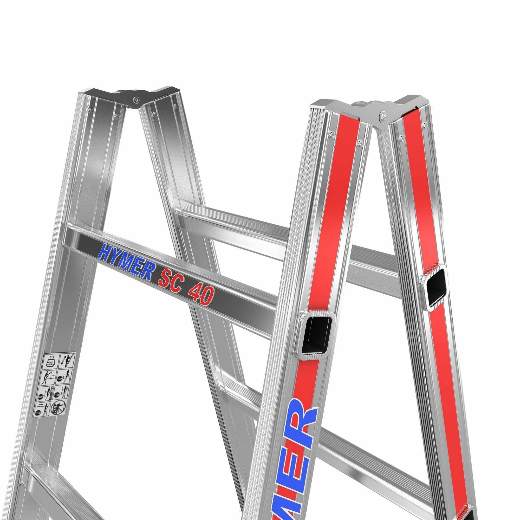 Hymer 4023 aluminium ladder 3d model 3D model_2