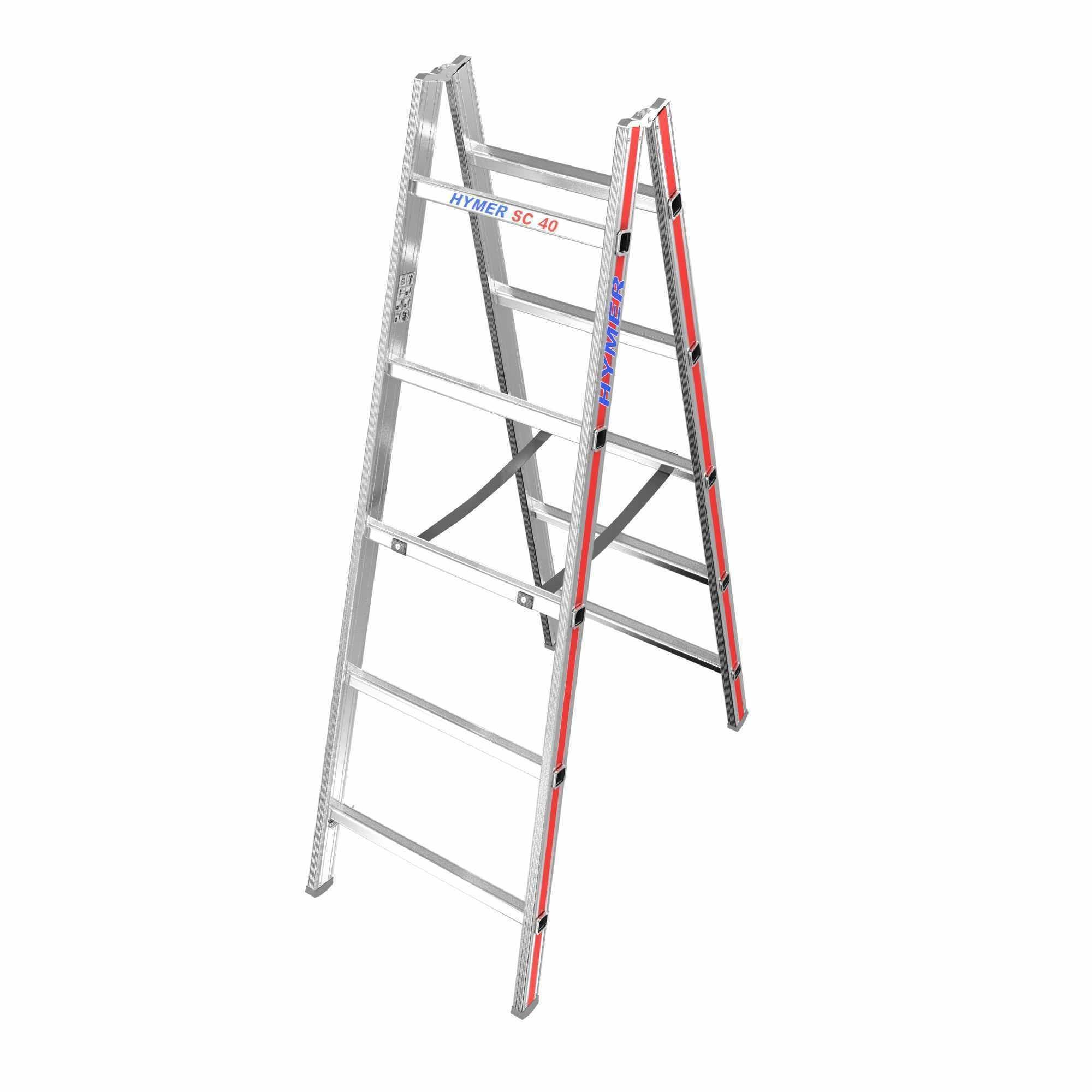 Hymer 4023 aluminium ladder 3d model 3D model_1