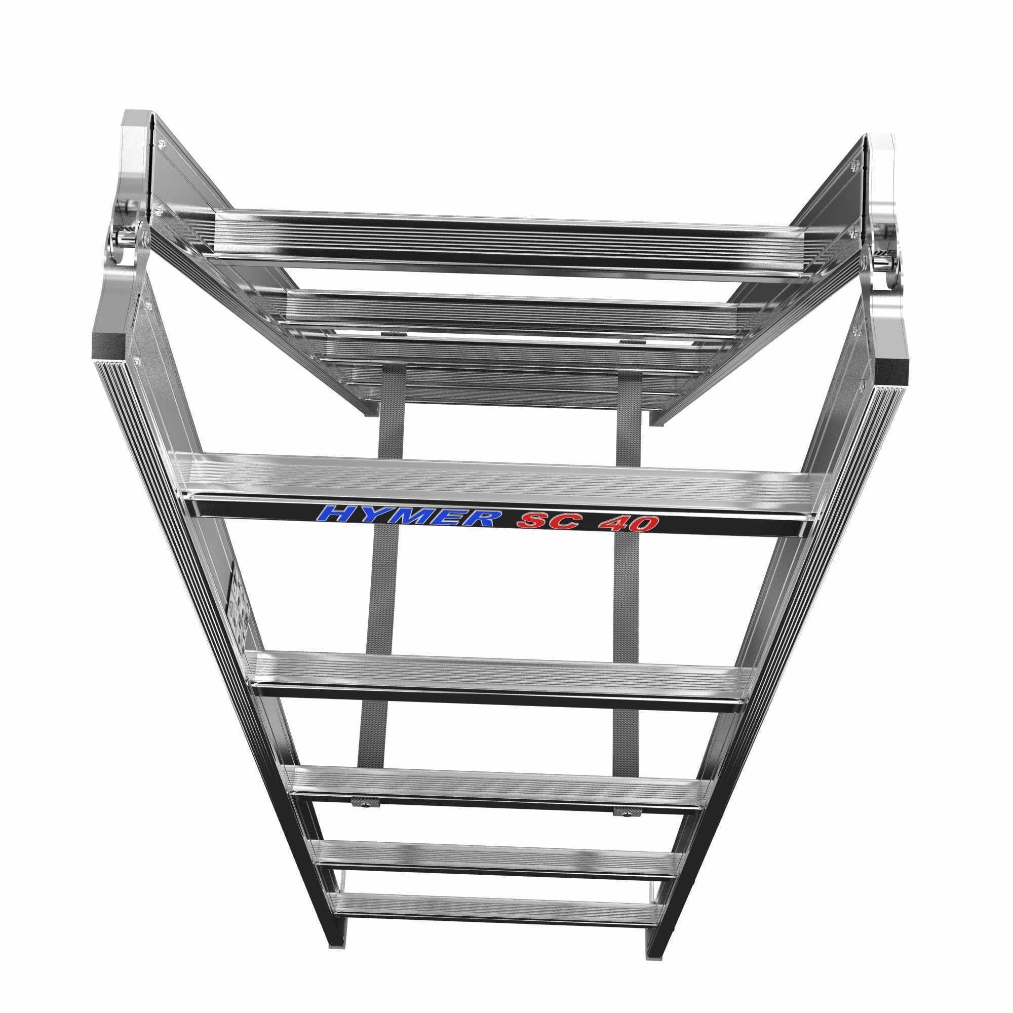 Hymer 4023 aluminium ladder 3d model 3D model_4