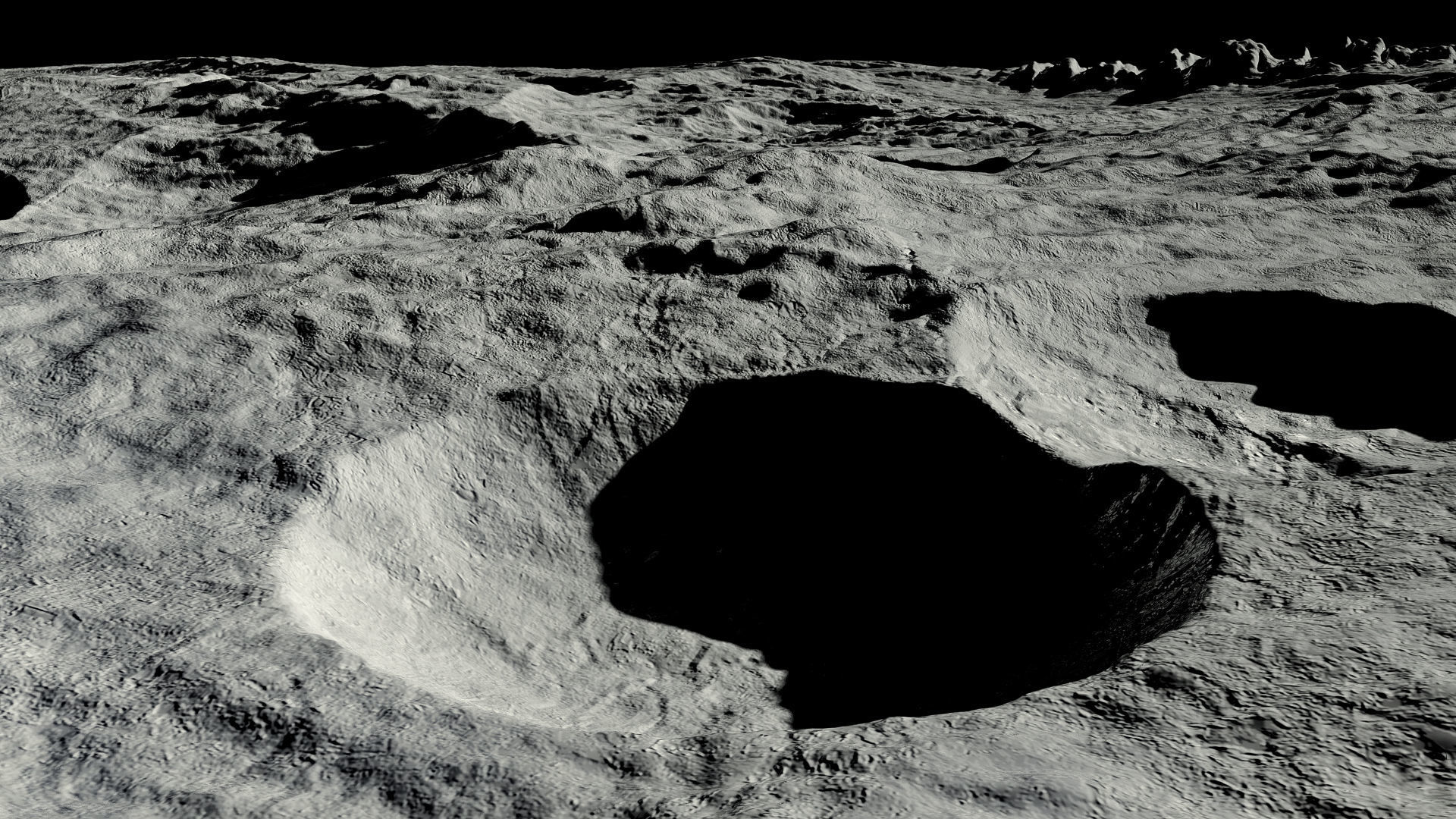 Moon surface 3D model_4