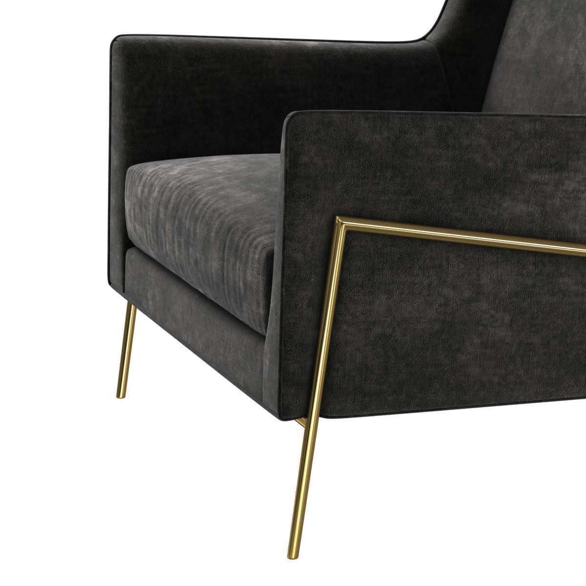 Restoration hardware PAGET WINGBACK CHAIR 3d model 3D model_5