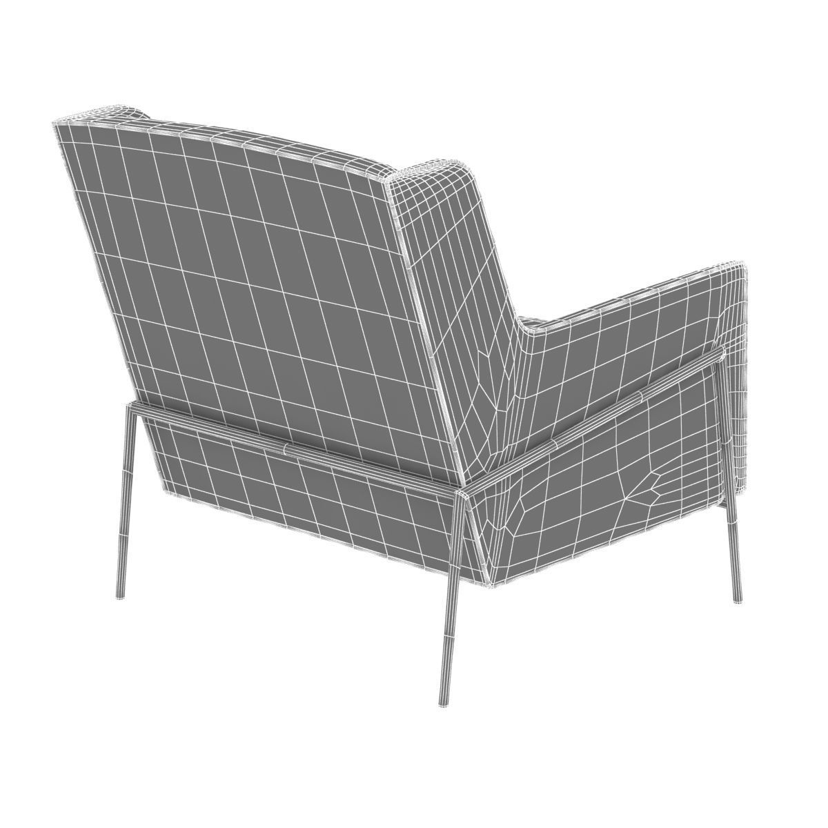 Restoration hardware PAGET WINGBACK CHAIR 3d model 3D model_7