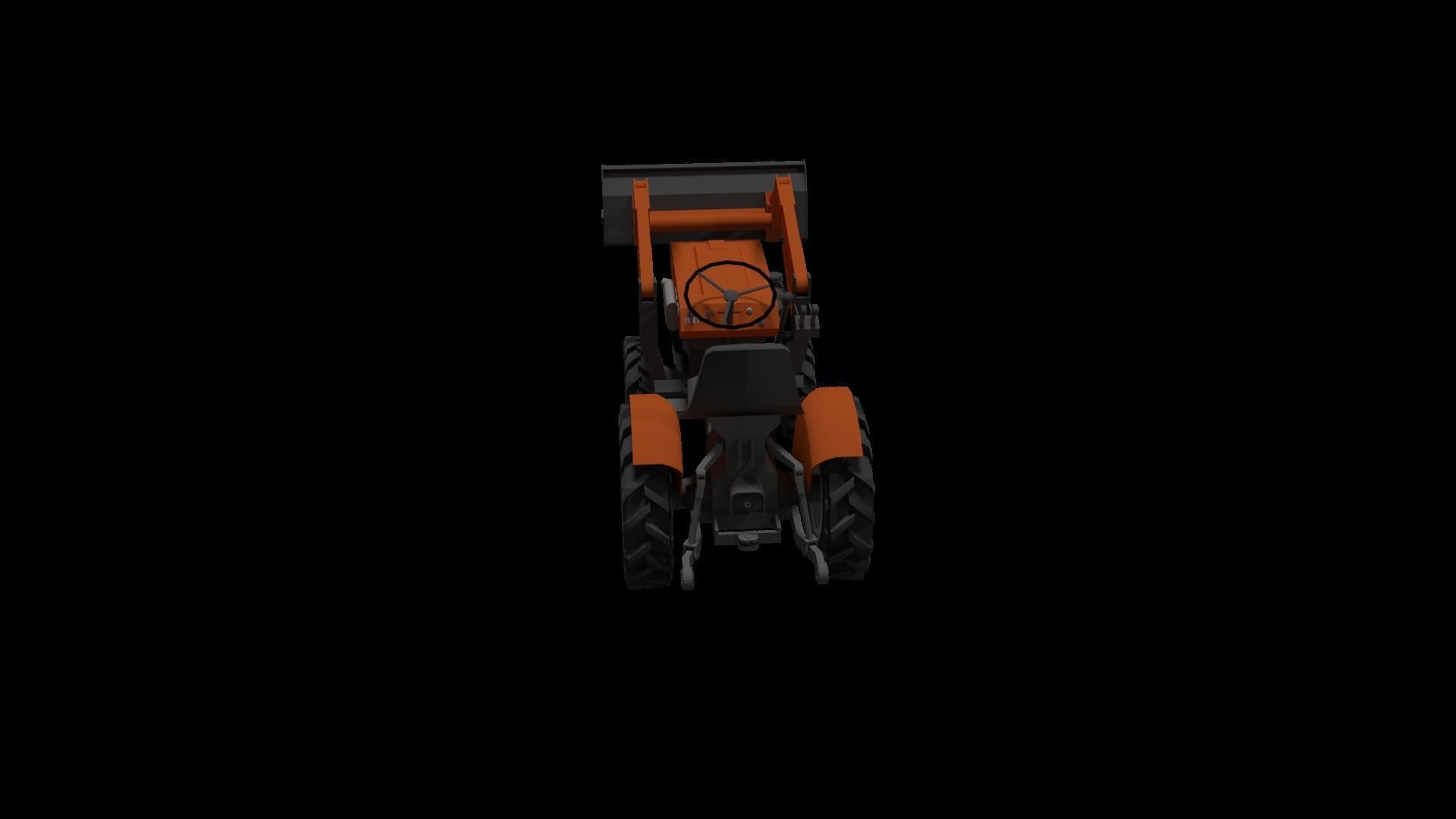 Tractor Kubota- Farm 3D model_6