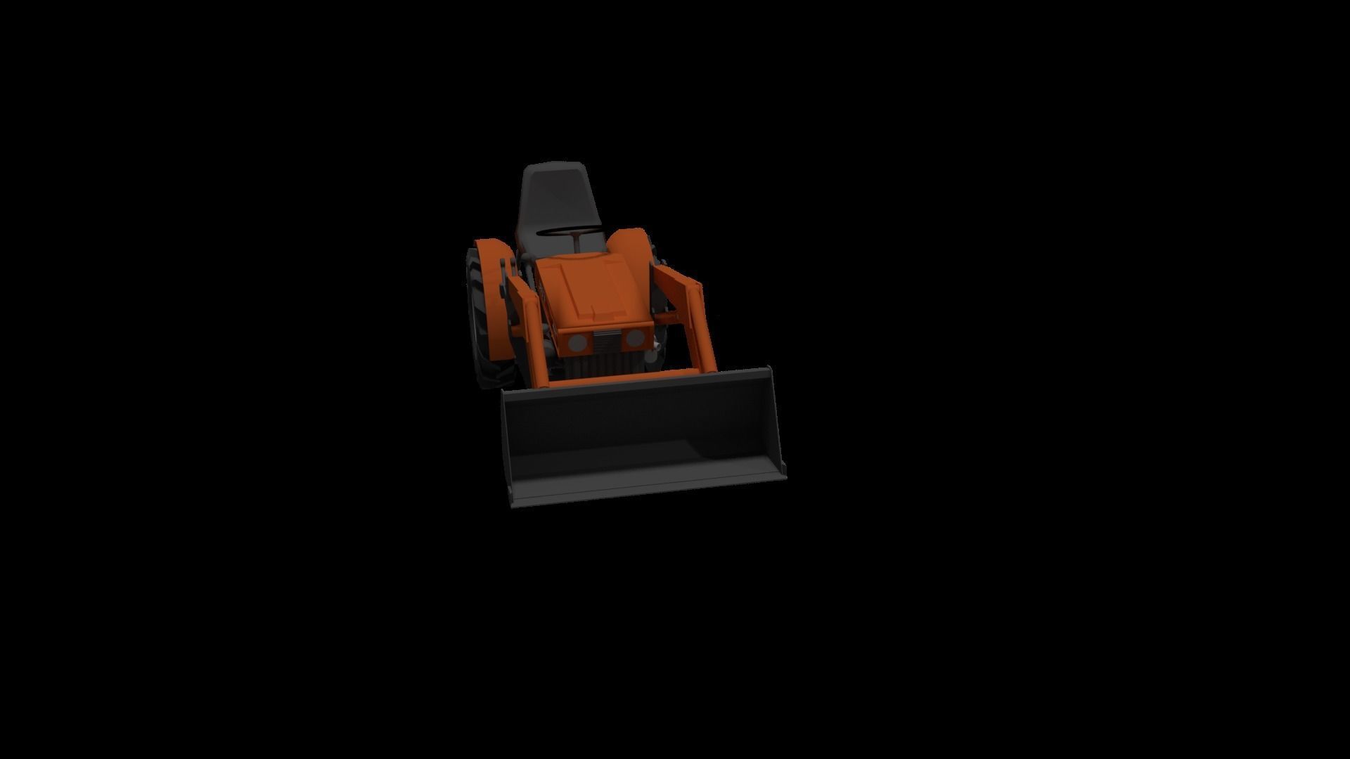 Tractor Kubota- Farm 3D model_3