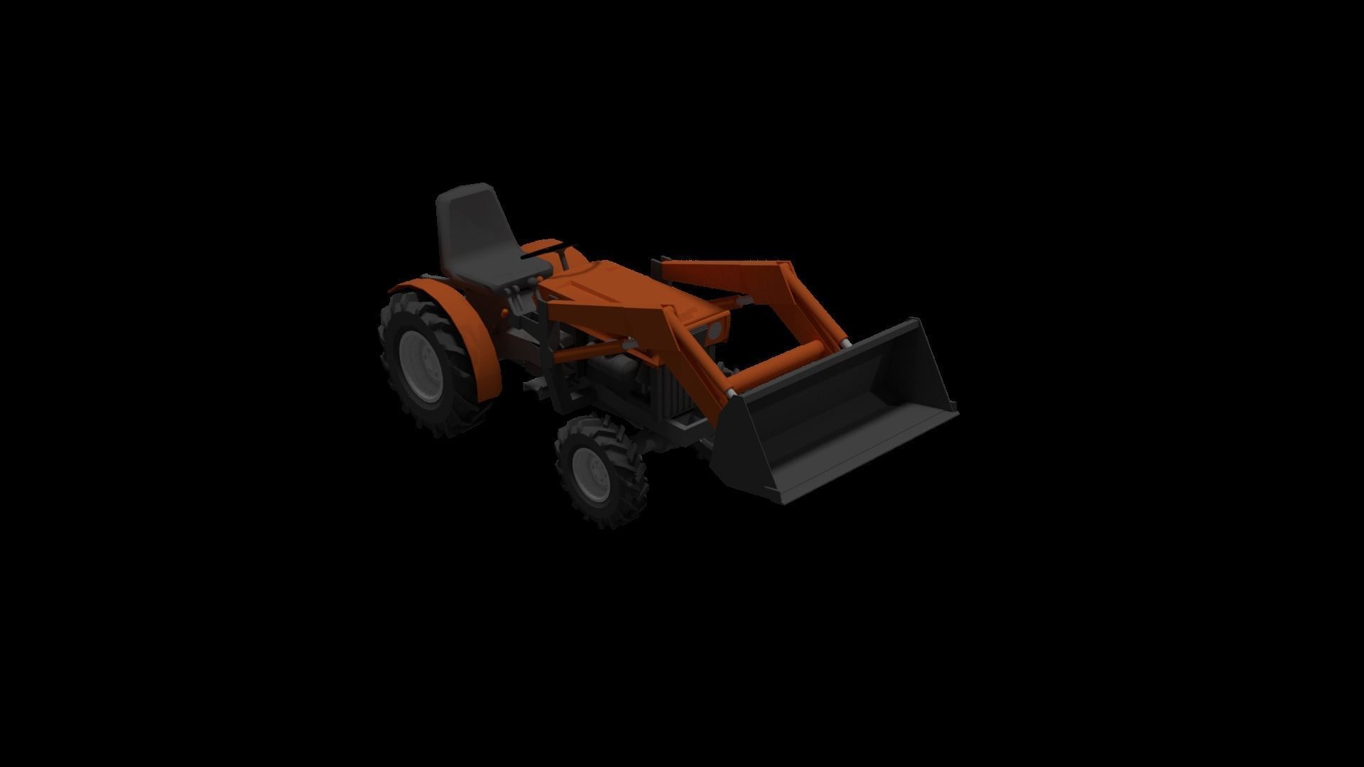 Tractor Kubota- Farm 3D model_9
