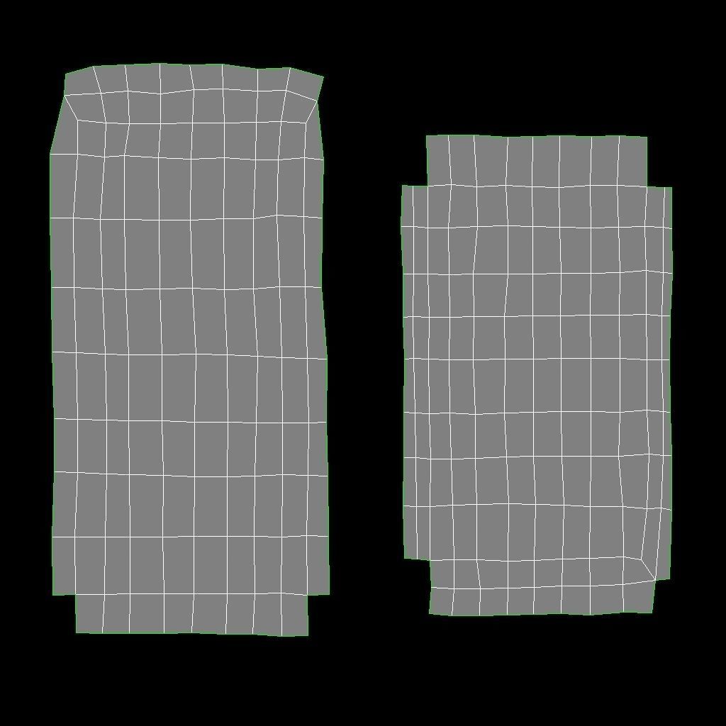 Low poly fabric armchair sofa in a slightly primitive style Low-poly 3D model_10