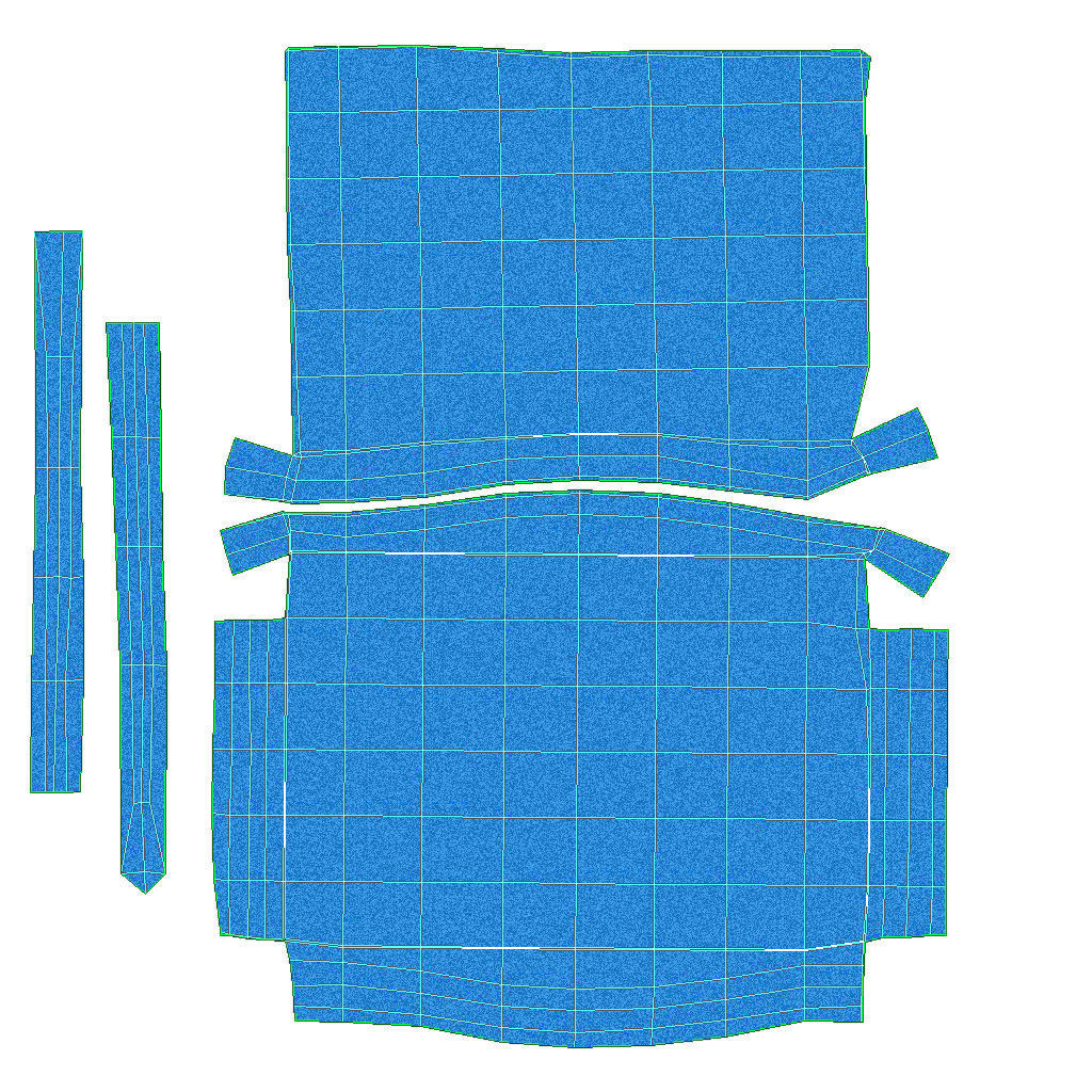 Low poly fabric sofa Low-poly 3D model_15