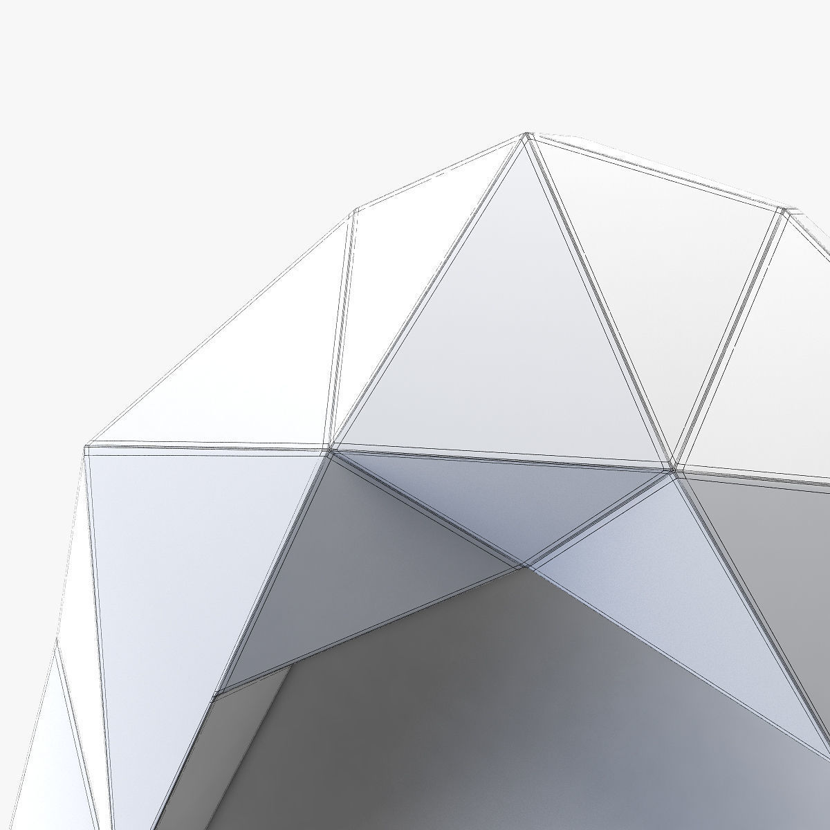 Arteriors home fallon gold leaf mirror 3D model_5