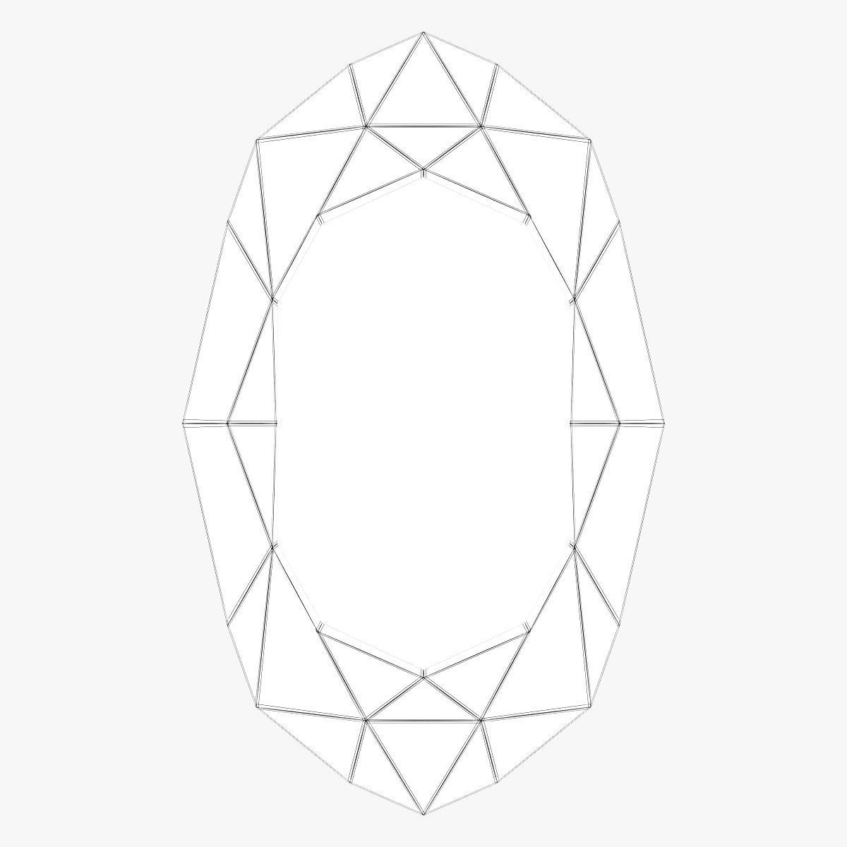 Arteriors home fallon gold leaf mirror 3D model_3