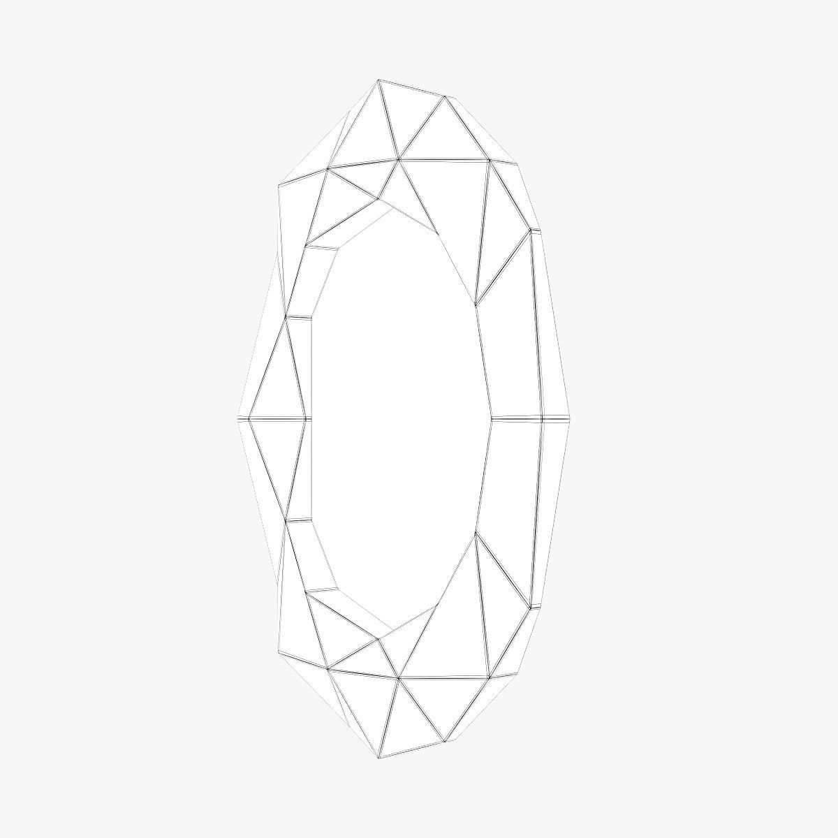 Arteriors home fallon gold leaf mirror 3D model_4