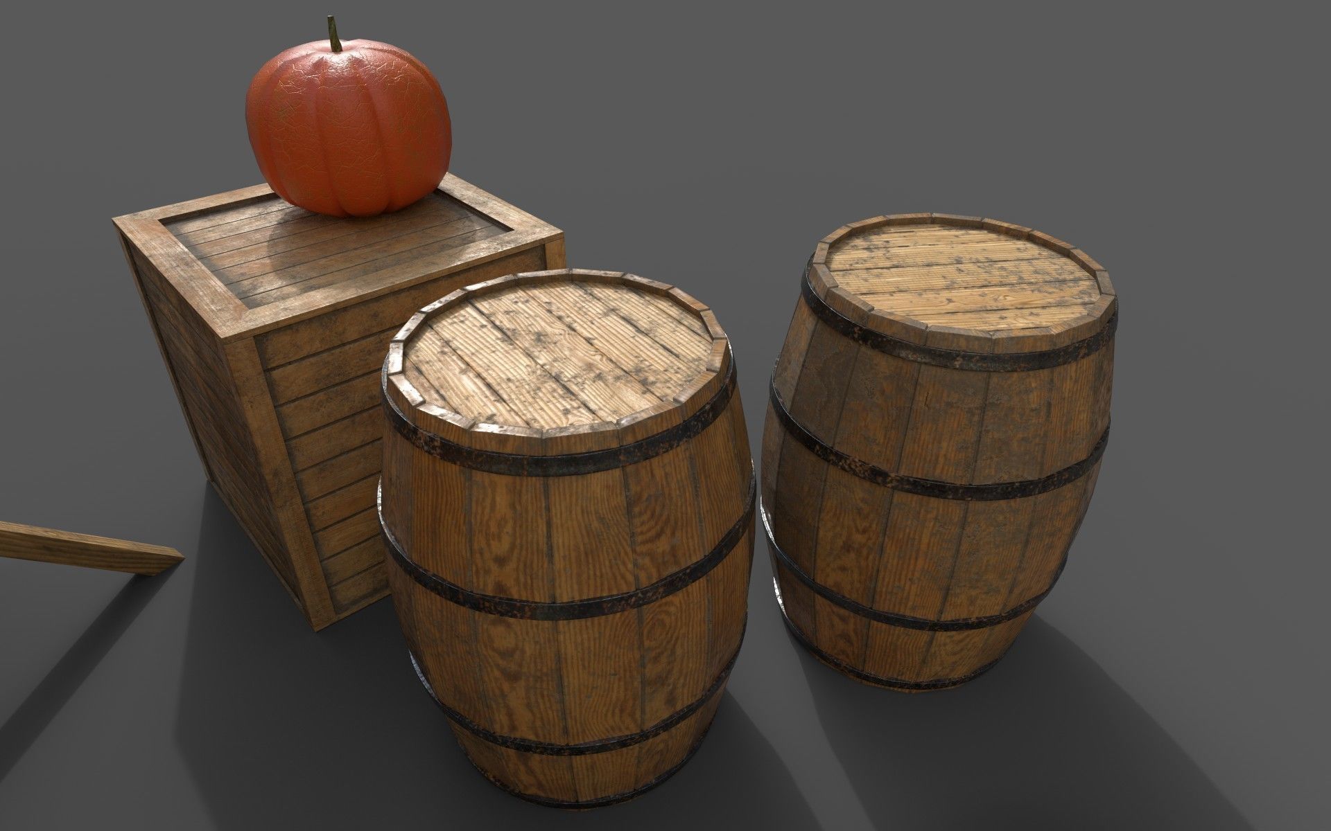 Camelot Market Square Low-poly 3D model_15