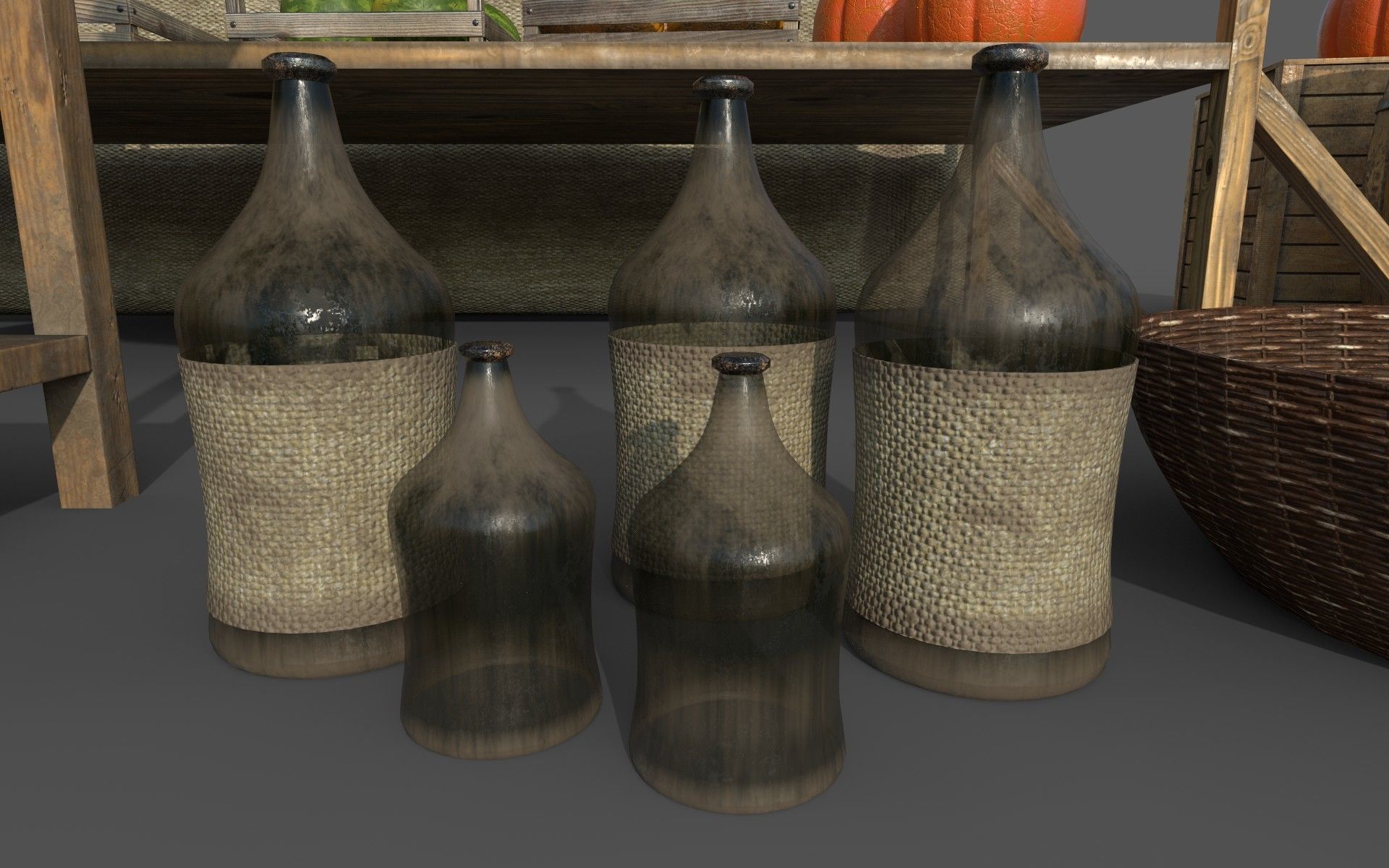 Camelot Market Square Low-poly 3D model_18