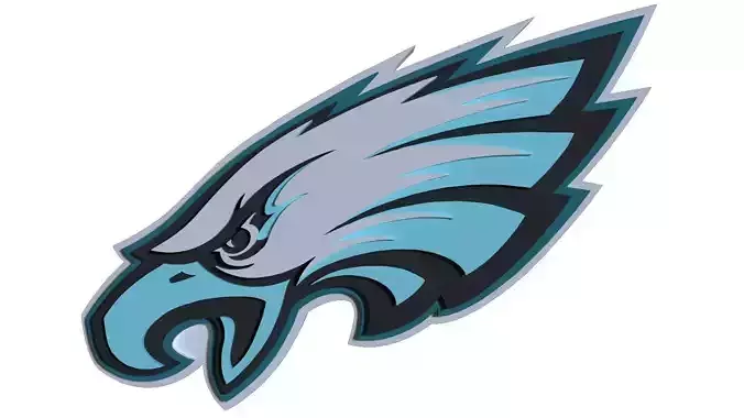 Philadelphia Eagles logo 3D model