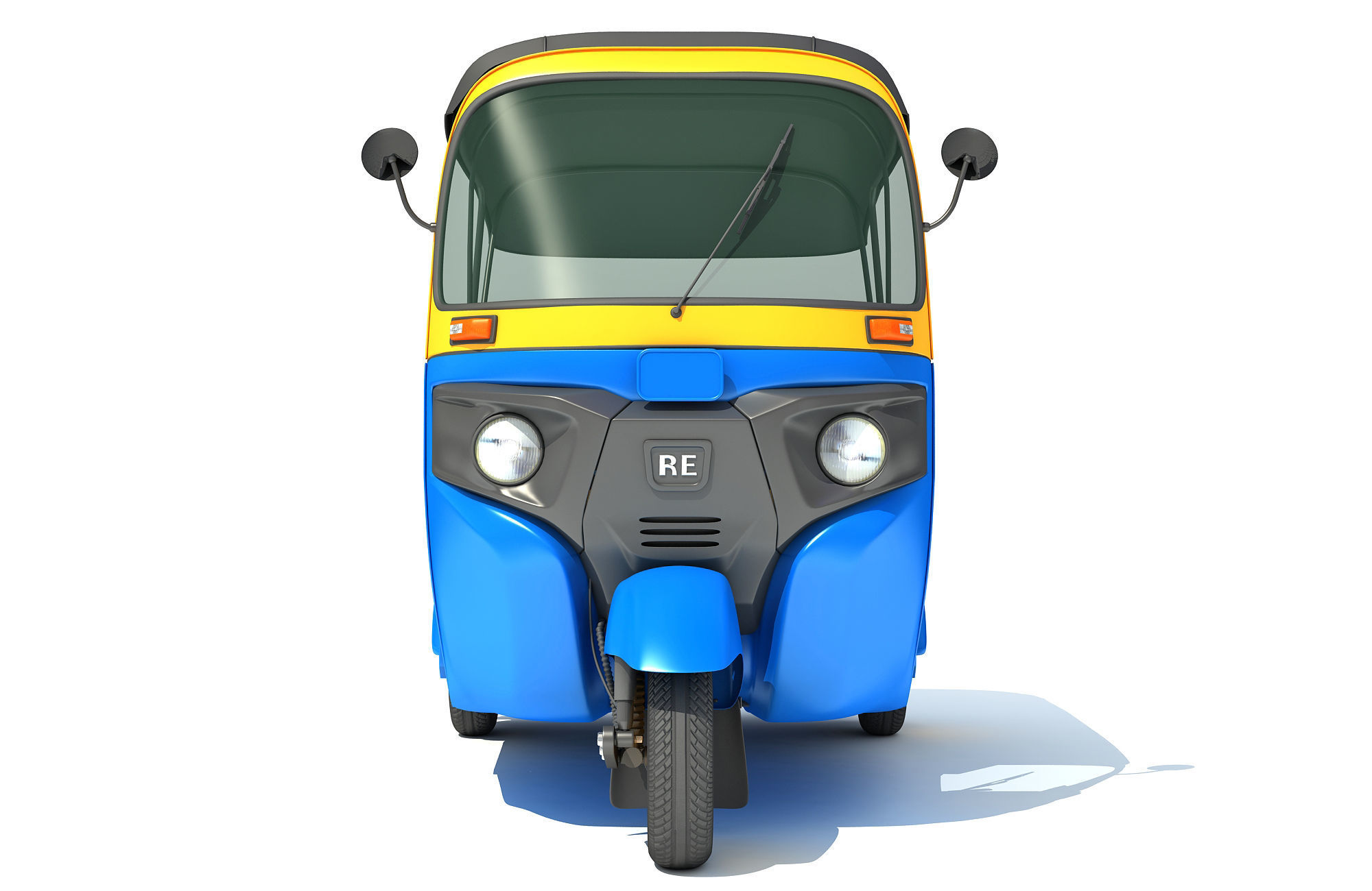 Mini Taxi 3D model_11