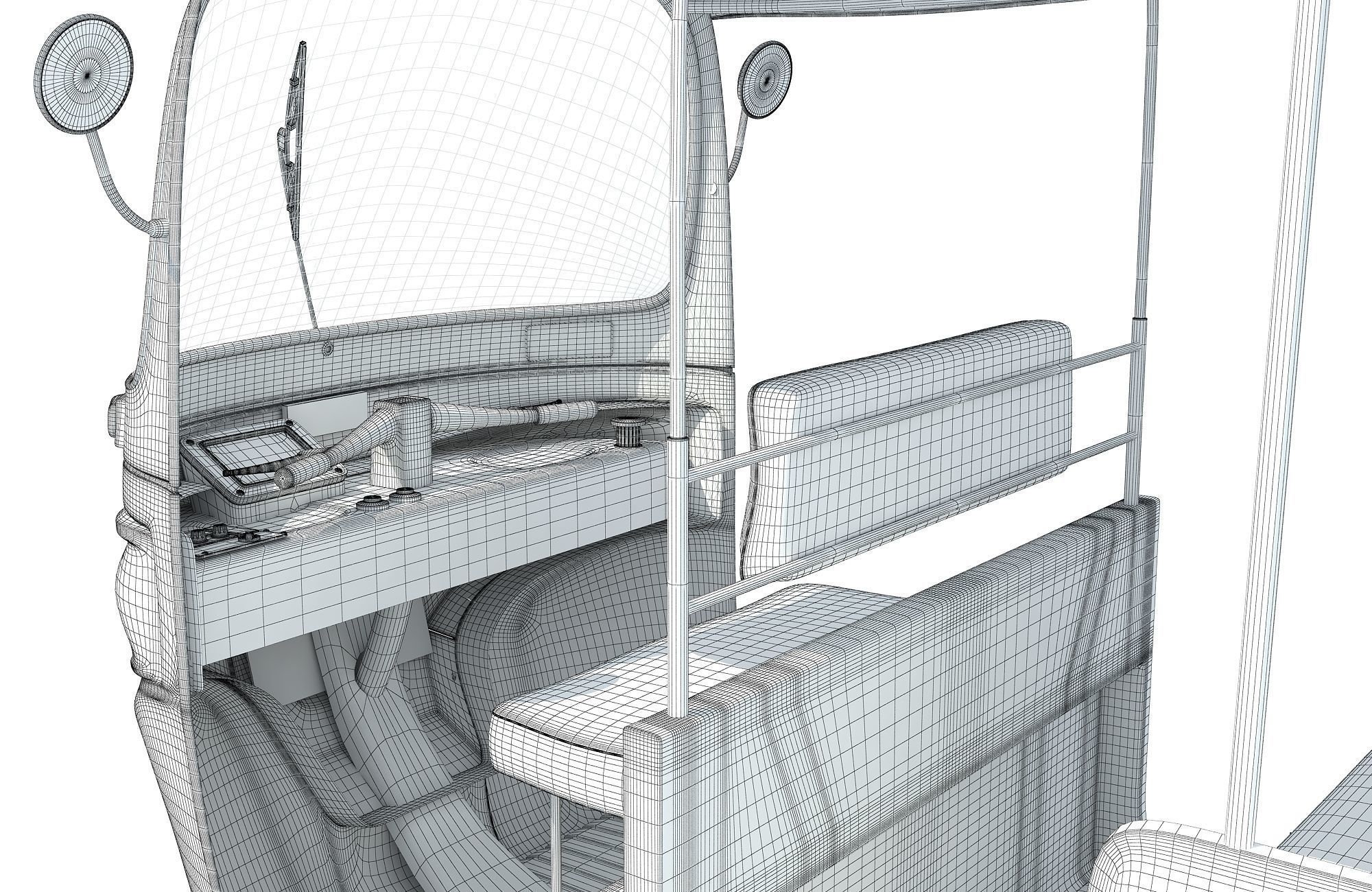 Mini Taxi 3D model_18